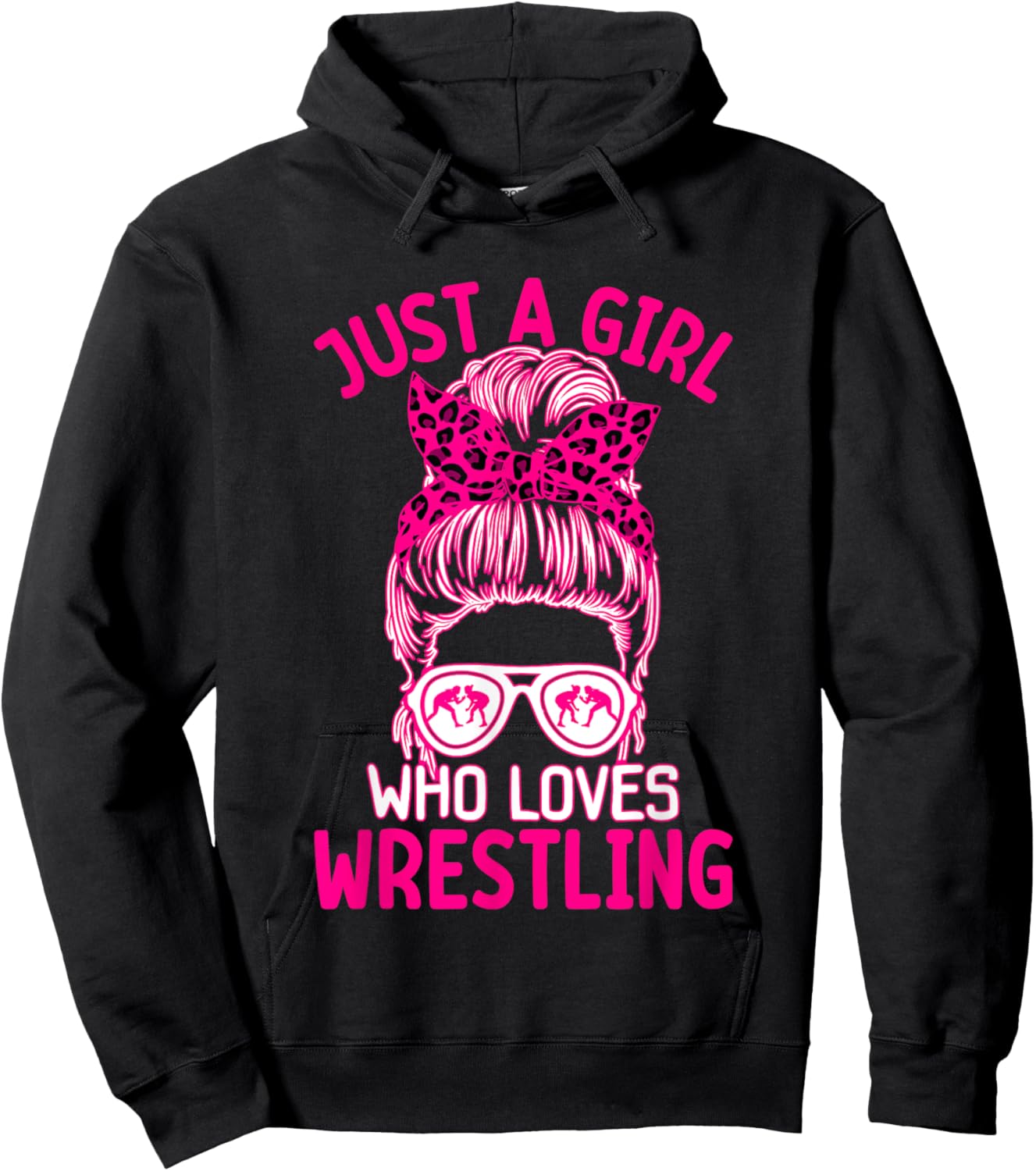 Just a Girl who loves Wrestling Hoodie - Hoodie | Black