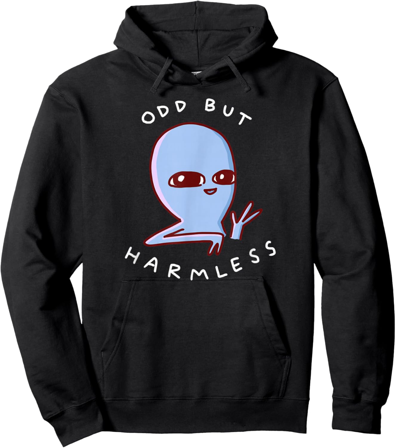 Threadless Nathan W. Pyle Odd But Harmless Graphic Hoodie - Hoodie | Black