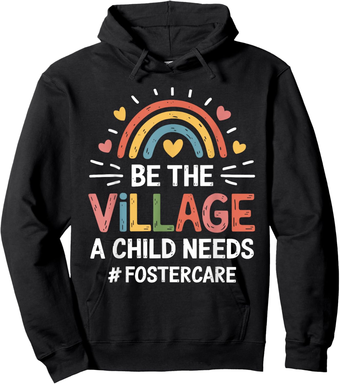 Foster Mom And Foster Dad Adoption Foster Care Parents Hoodie - Hoodie | Black