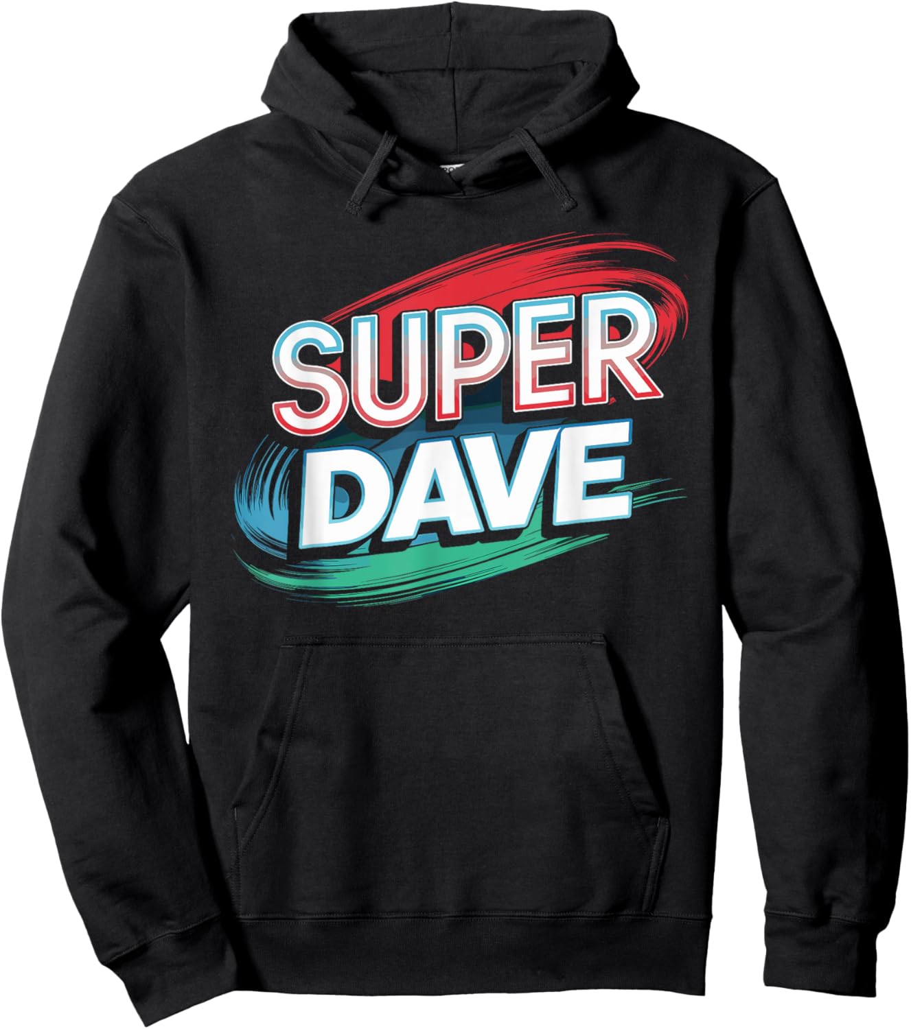 Super DAVE Funny Name DAVES Hoodie - Hoodie | Black
