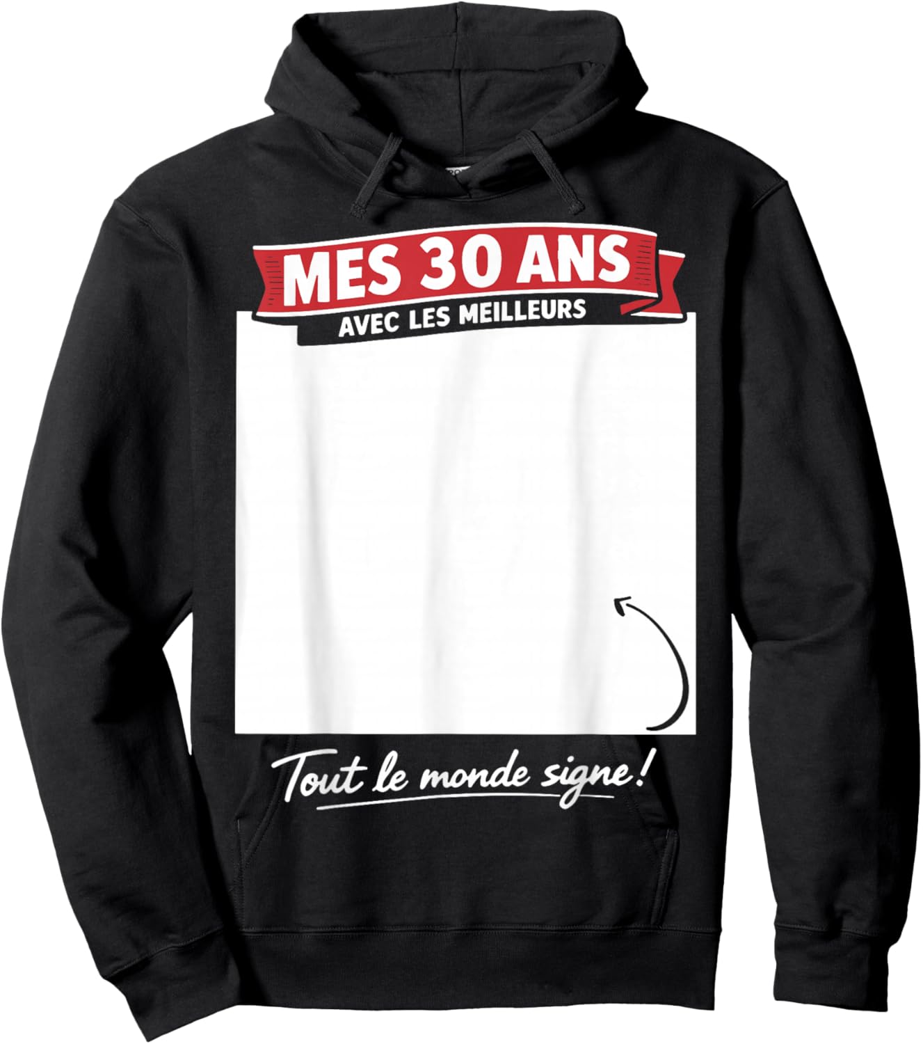 30ème Anniversaire Homme Femme 30 Ans 1996 déco drôle Cadeau Hoodie - Hoodie | Black