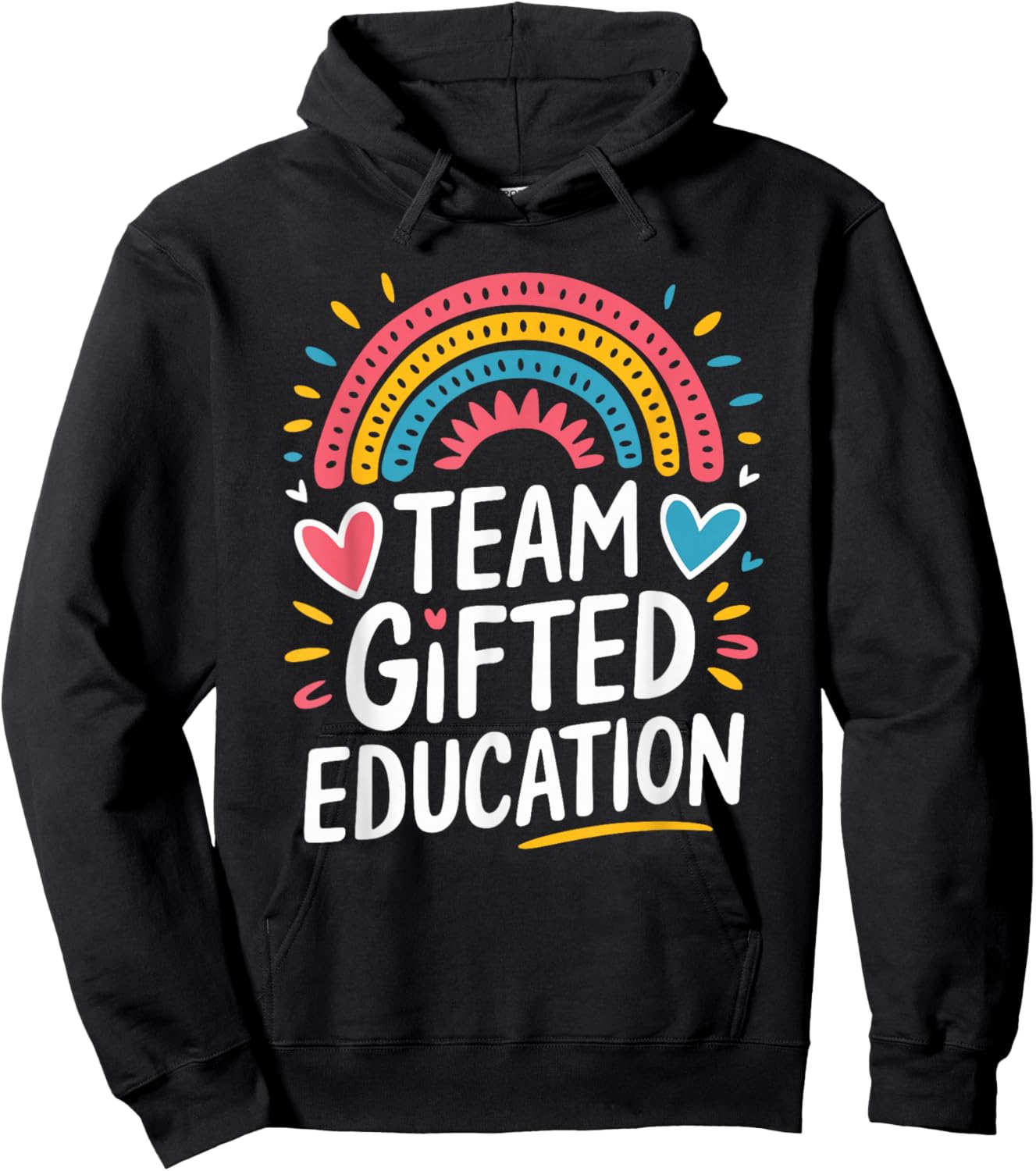 Team Gifted Education, School Ed Teacher and Gate Teacher Hoodie - Hoodie | Black