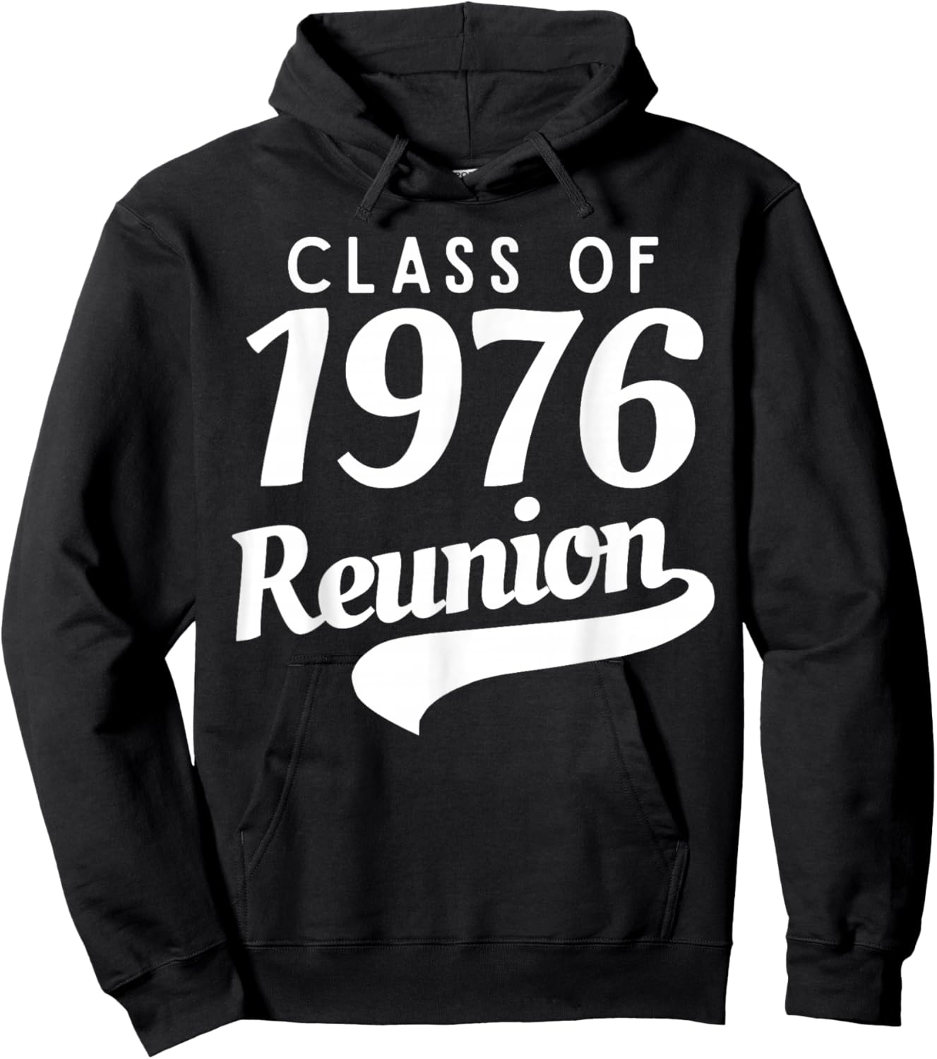 Retro Class of 1976 Reunion 50 Year High School Alumni Party Hoodie - Hoodie | Black