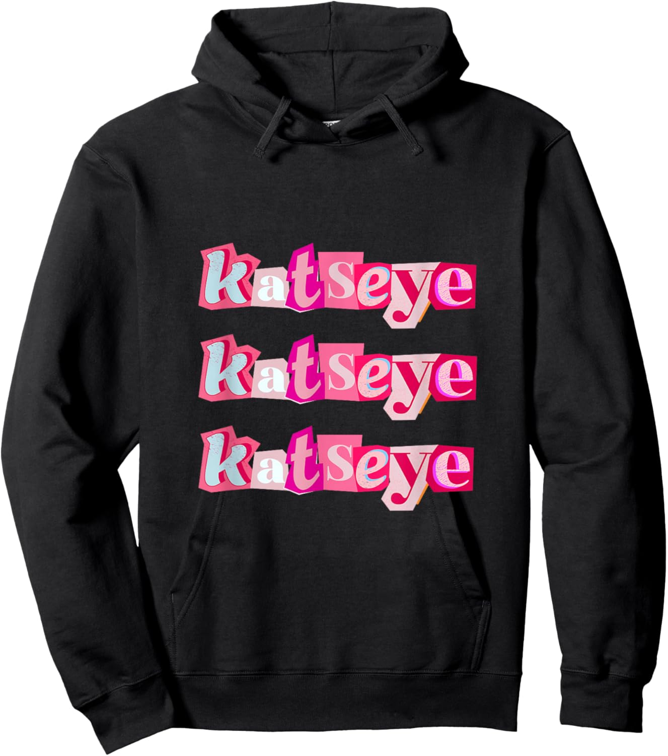 Katseye Inspired Aesthetic Cute Pink K-Style Design Hoodie - Hoodie | Black