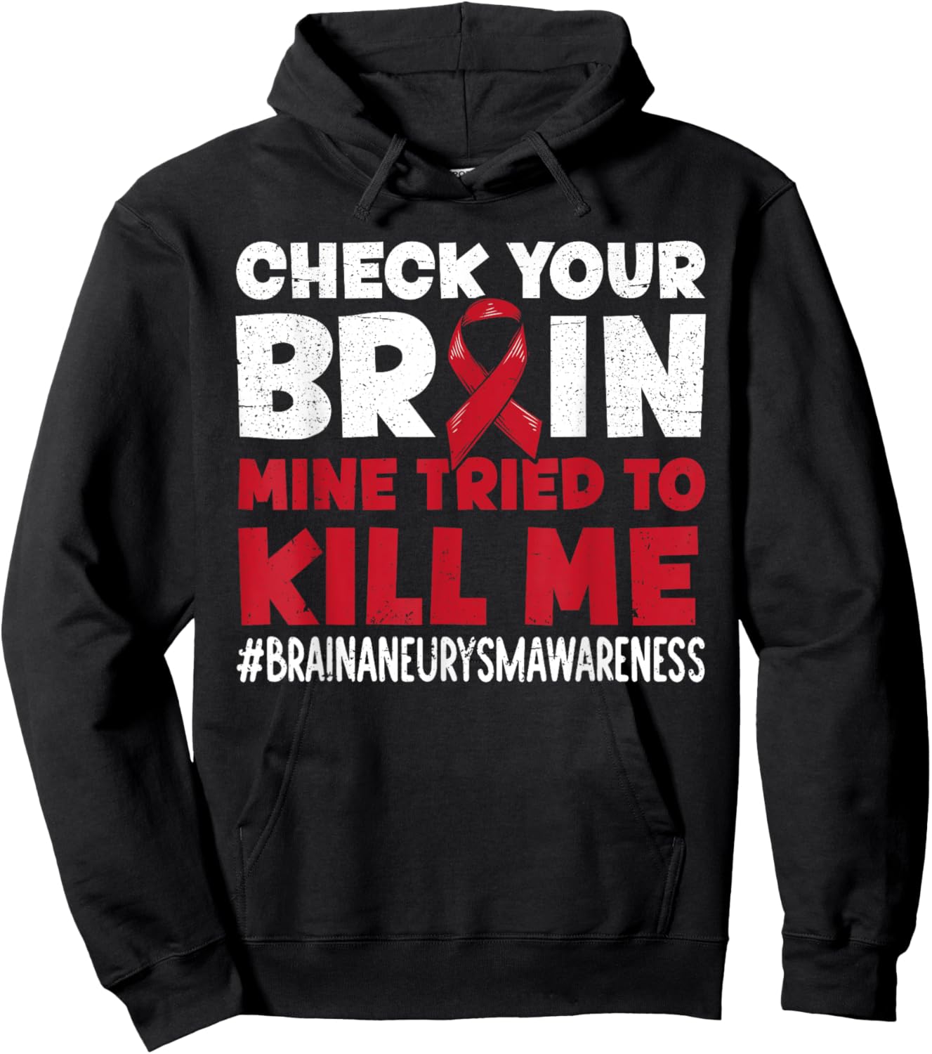 Brain Aneurysm Awareness Survivor Hoodie - Hoodie | Black