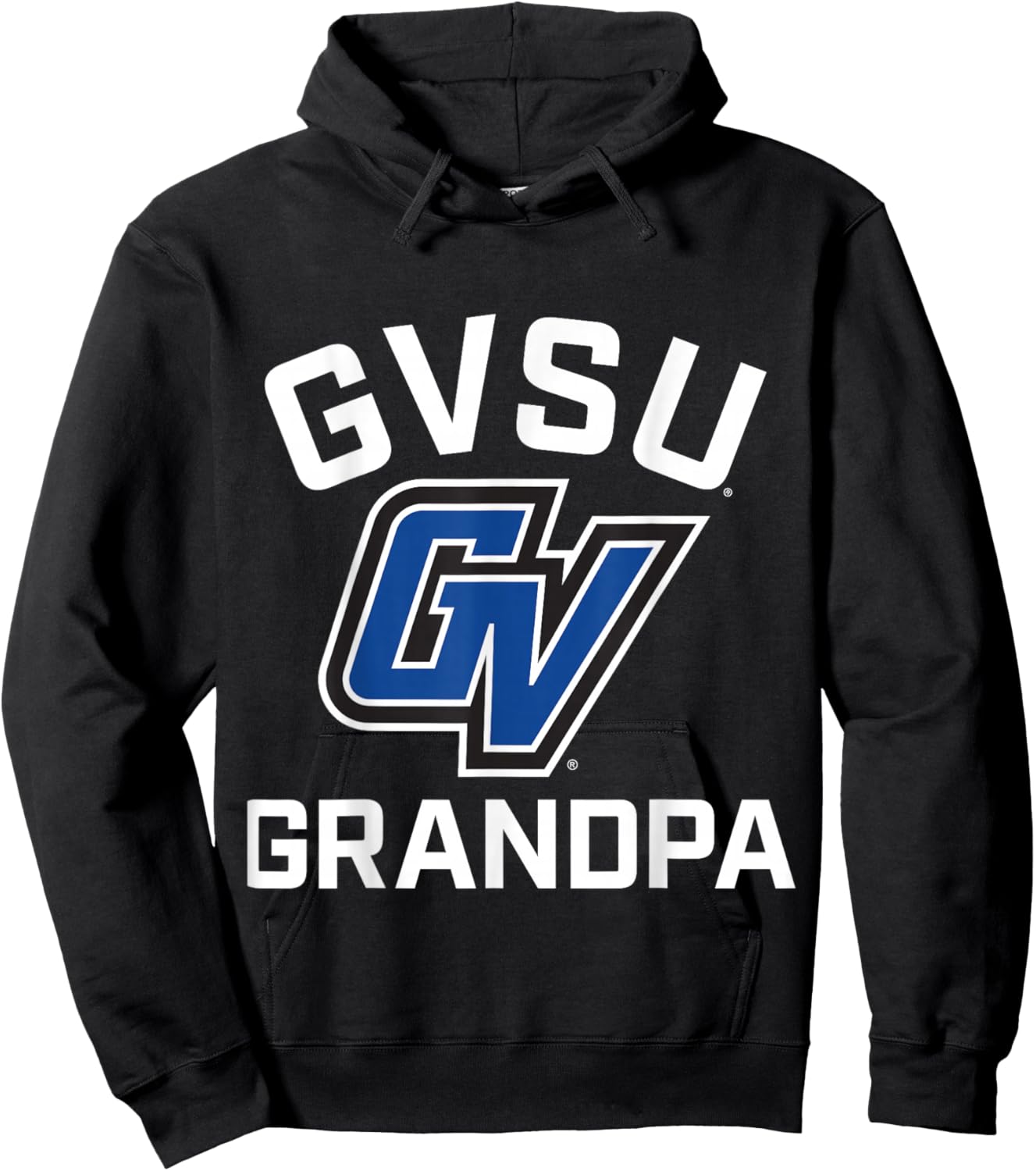 Grand Valley State University GVSU Lakers Arched Grandpa Hoodie - Hoodie | Black