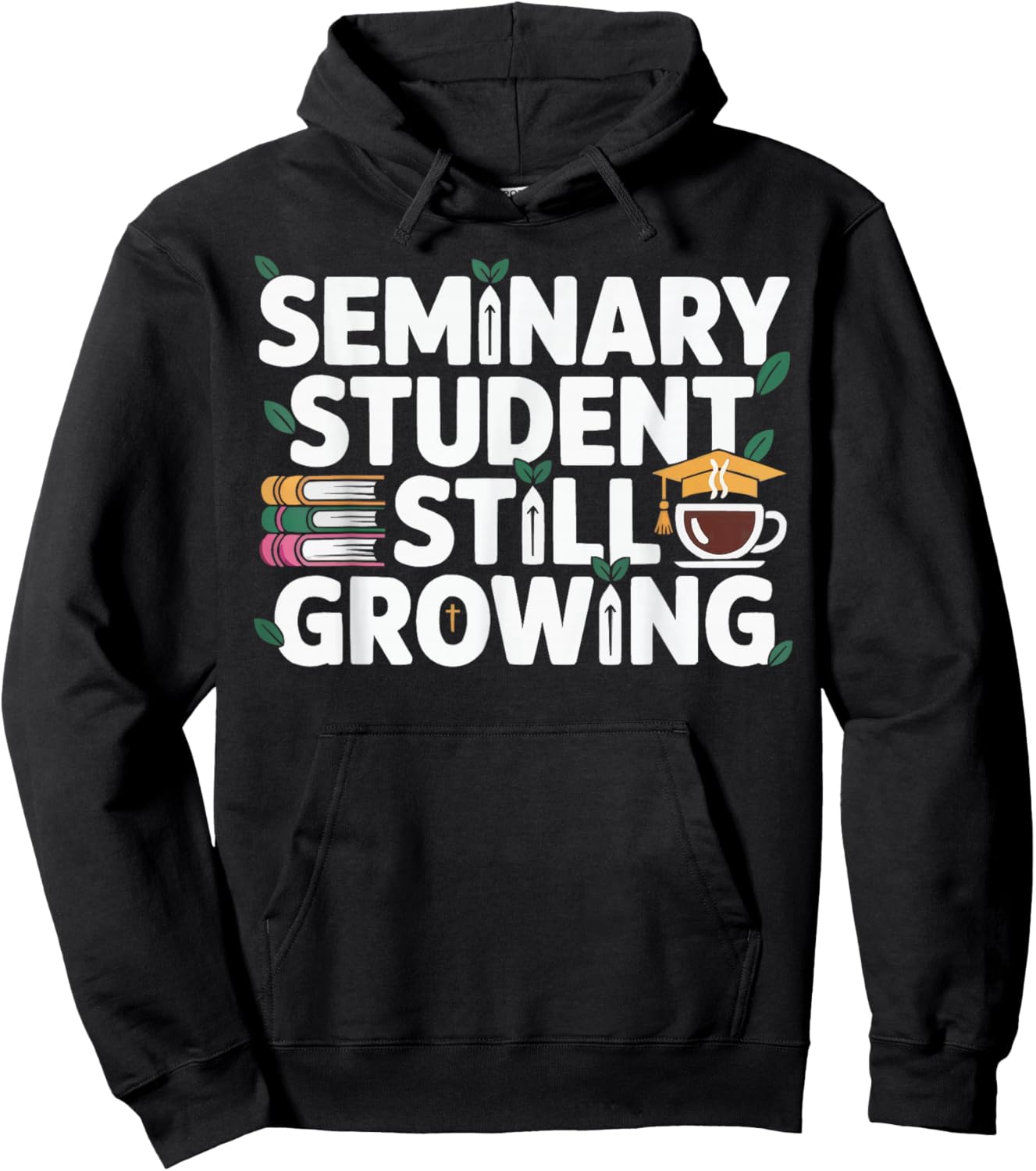 Seminary Student Religious Theology Bible Verse Jesus Christ Hoodie - Hoodie | Black