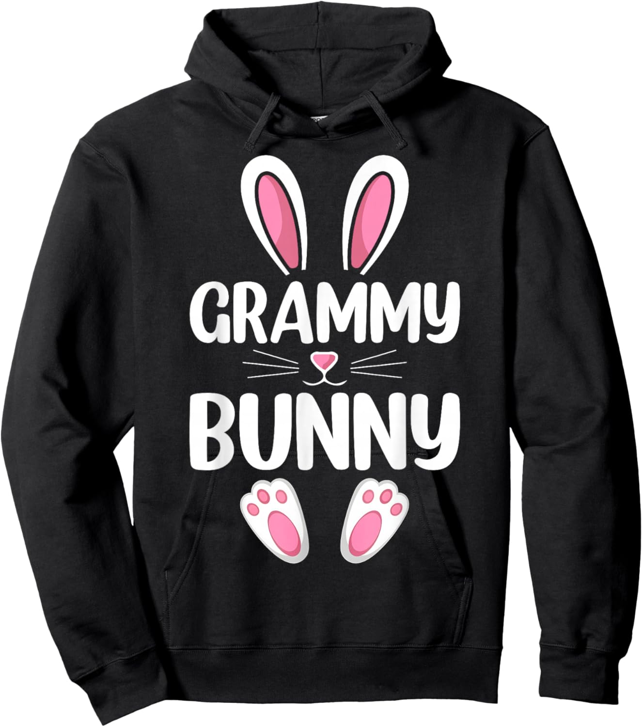 Grammy Bunny Matching Family Grammy Easter Day Hoodie - Hoodie | Black