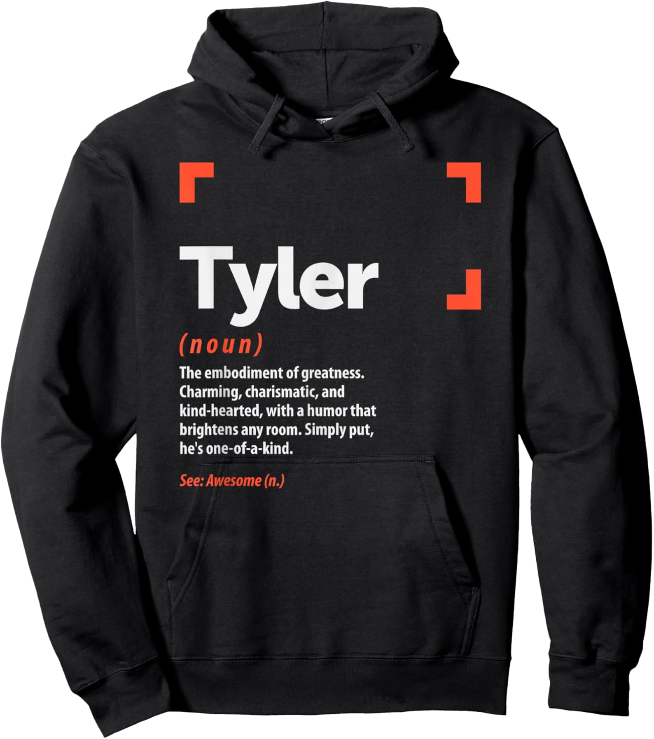 Tyler Definition Personalized Name Tyler Hoodie - Hoodie | Black
