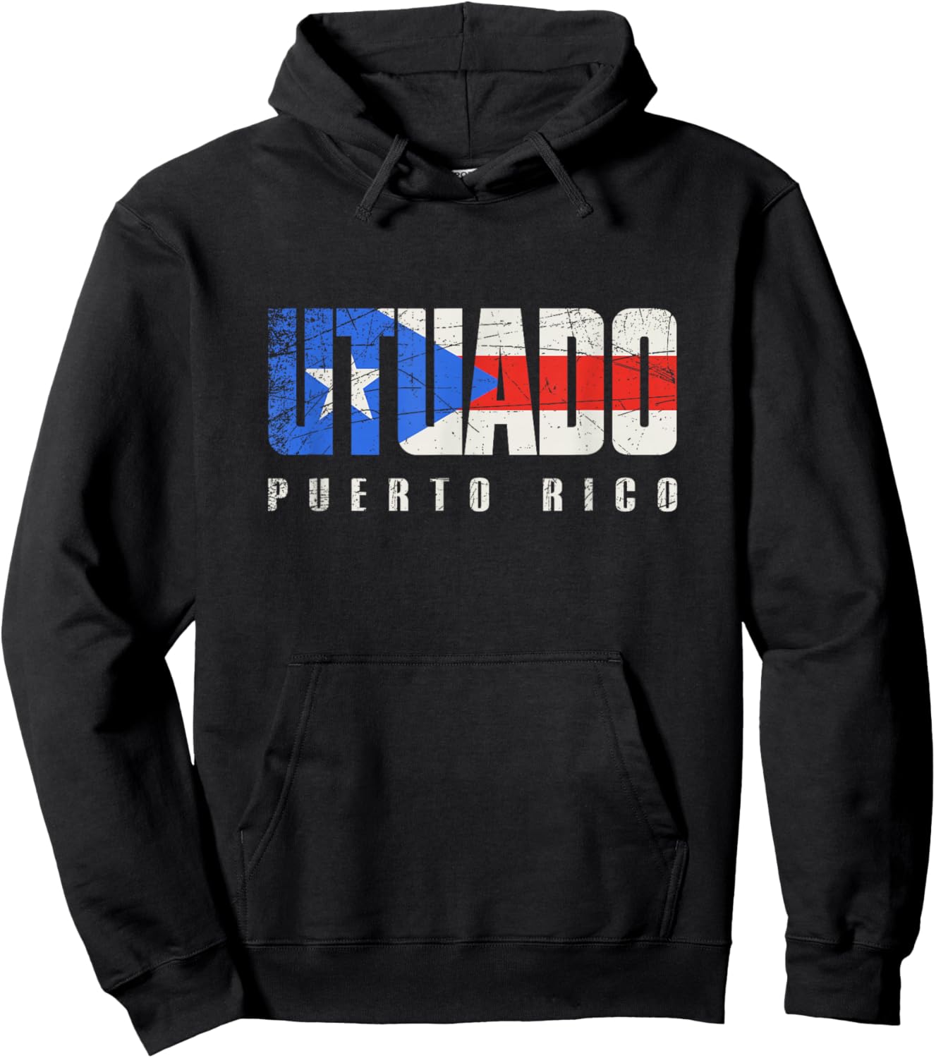 Puerto Rican flag Utuado Puerto Rico Hoodie - Hoodie | Black