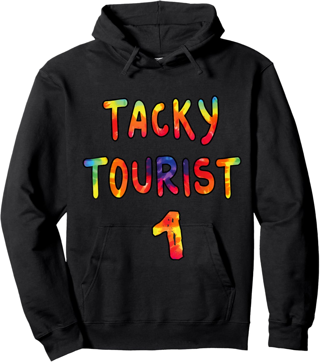 Fun Group of Three Wacky Trio Costume 3 Person Tacky Tourist Hoodie - Hoodie | Black