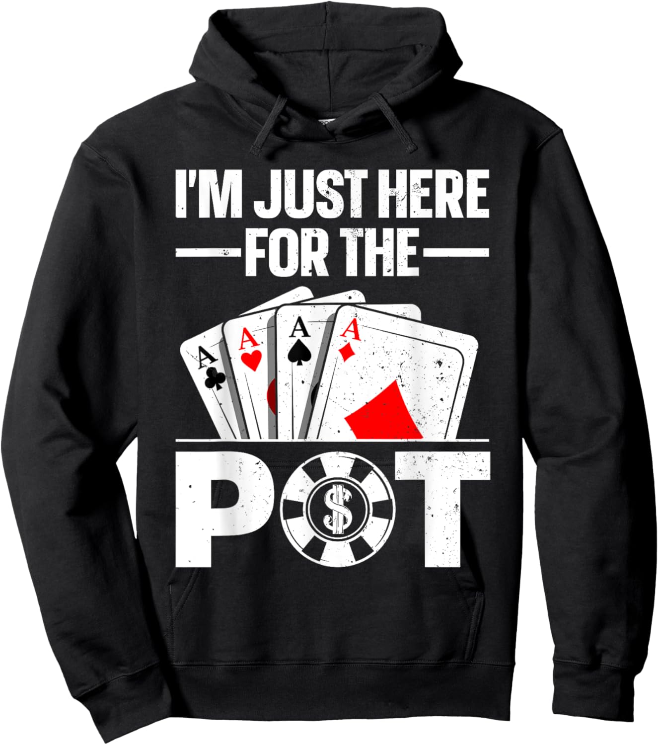 Funny Poker Lover Design Women Casino Poker Players Hoodie - Hoodie | Black