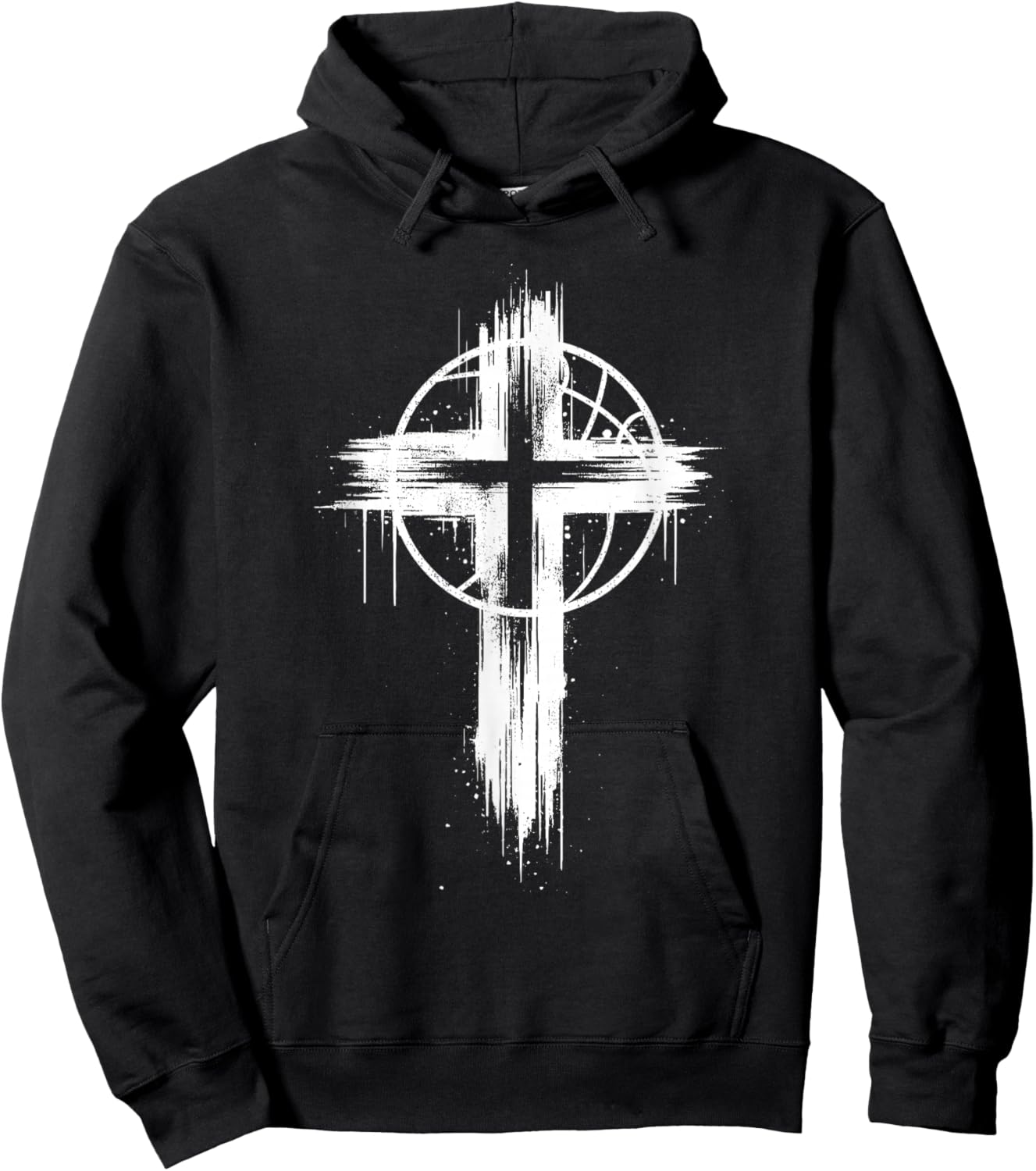 Christian Basketball Cross Hoodie - Hoodie | Black