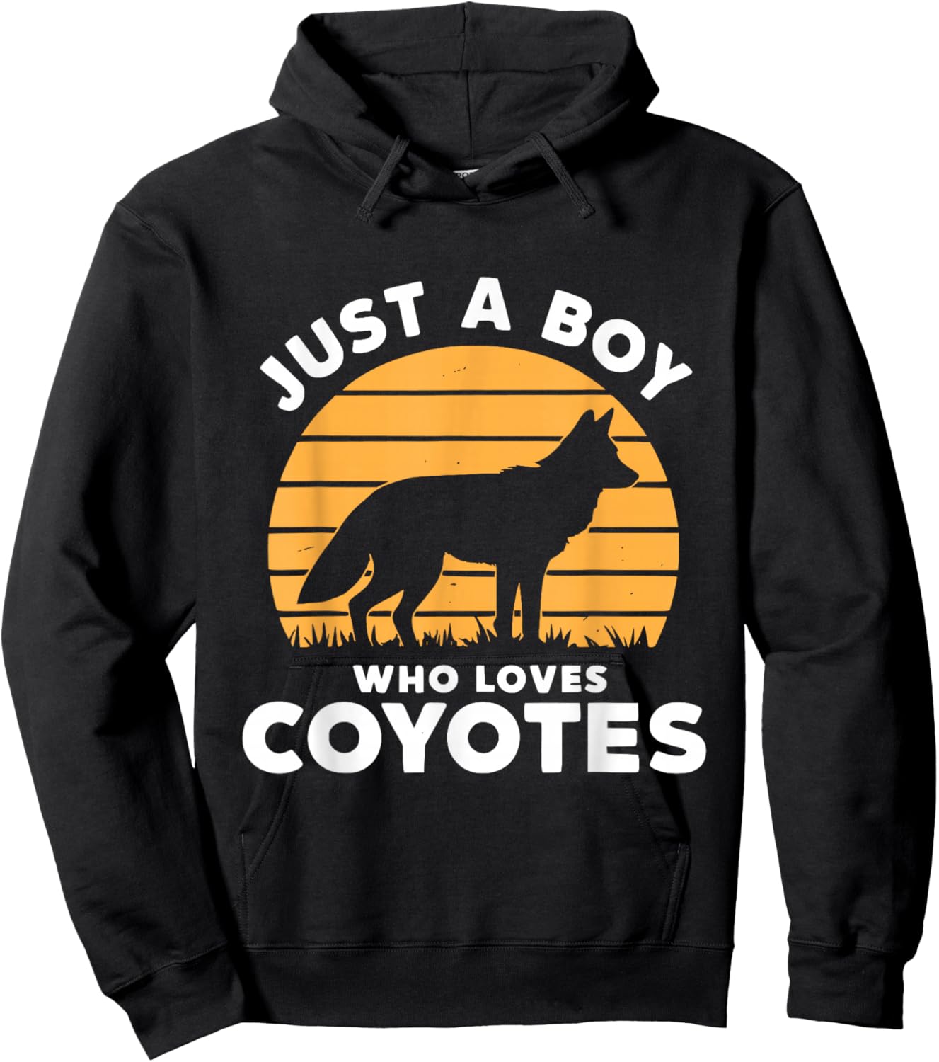 Just A Boy Who Loves Coyotes Hoodie - Hoodie | Black