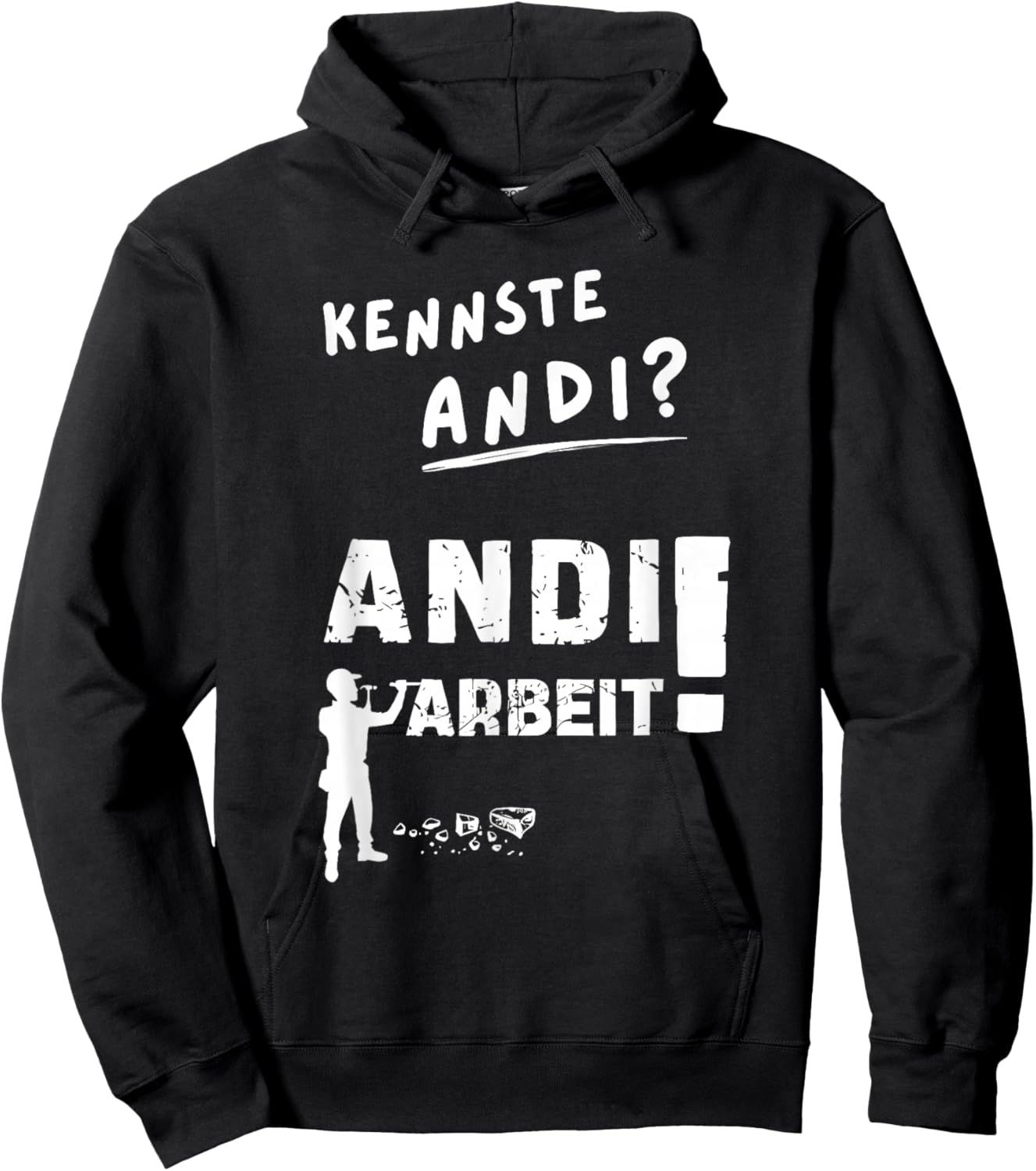 kennste andi andi Arbeit Hoodie - Hoodie | Black
