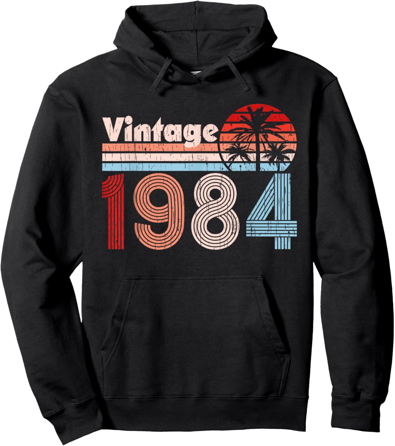 1984 Vintage 42nd Birthday 42 Years Old Retro Graphic Hoodie - Hoodie | Black