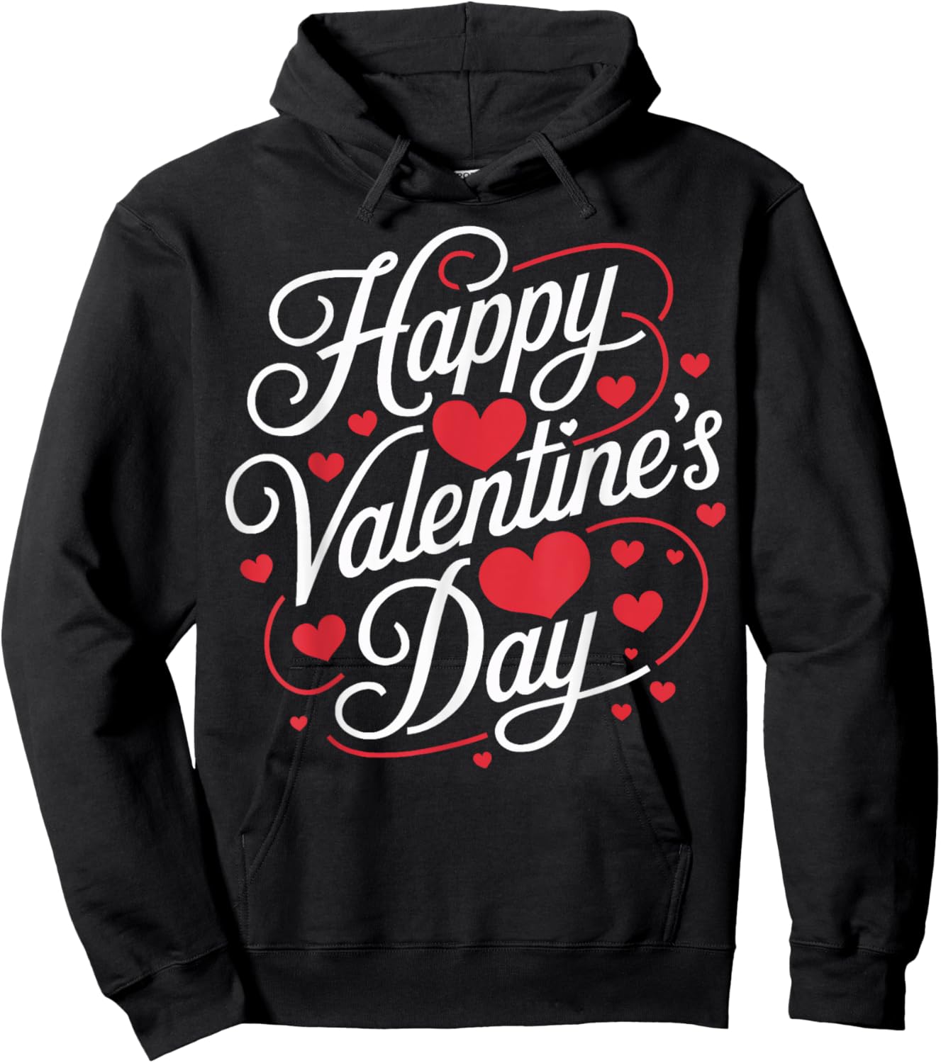 Happy Valentines Day Valentines Hoodie - Hoodie | Black