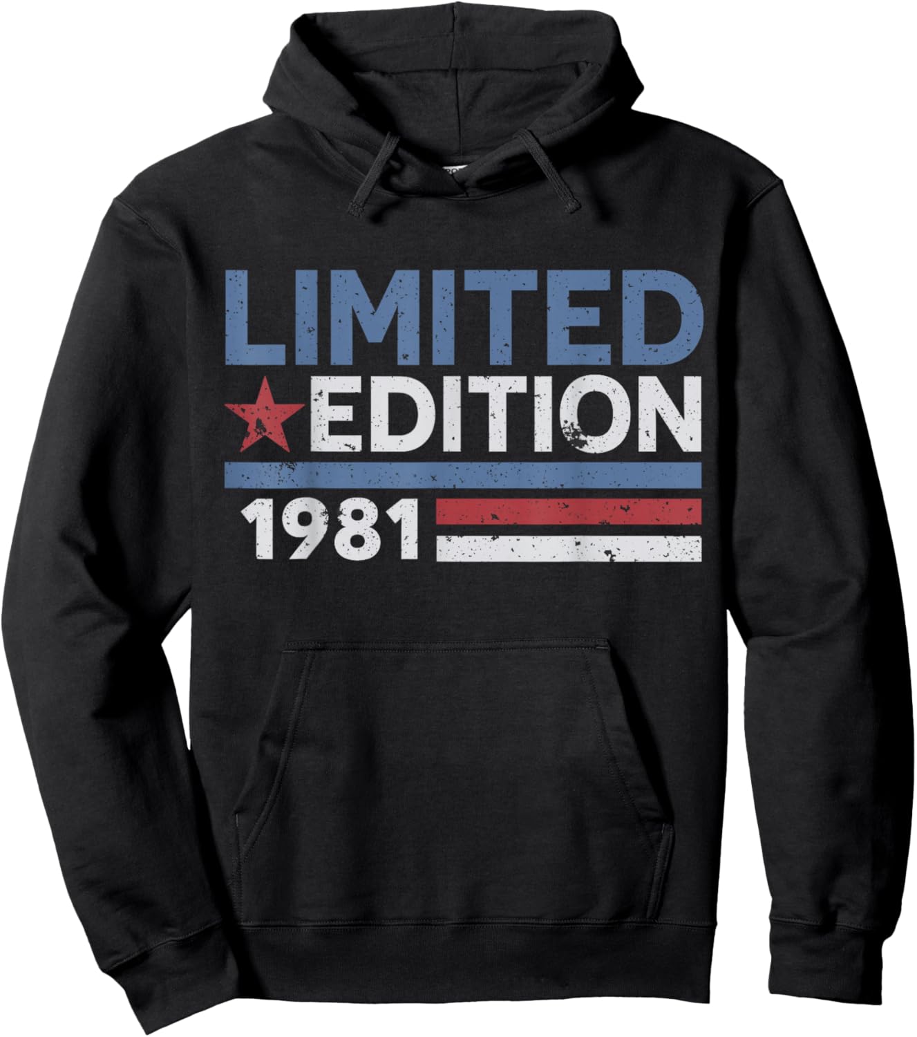 Retro 1981 Vintage Humour - Idée Cadeau Anniversaire 45 Ans Hoodie - Hoodie | Black