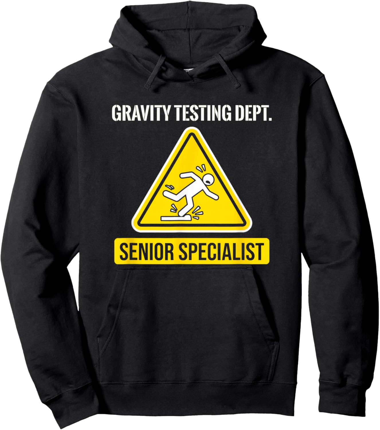 Département des Tests de gravité Spécialiste Principal Personne maladroite Hoodie - Hoodie | Black