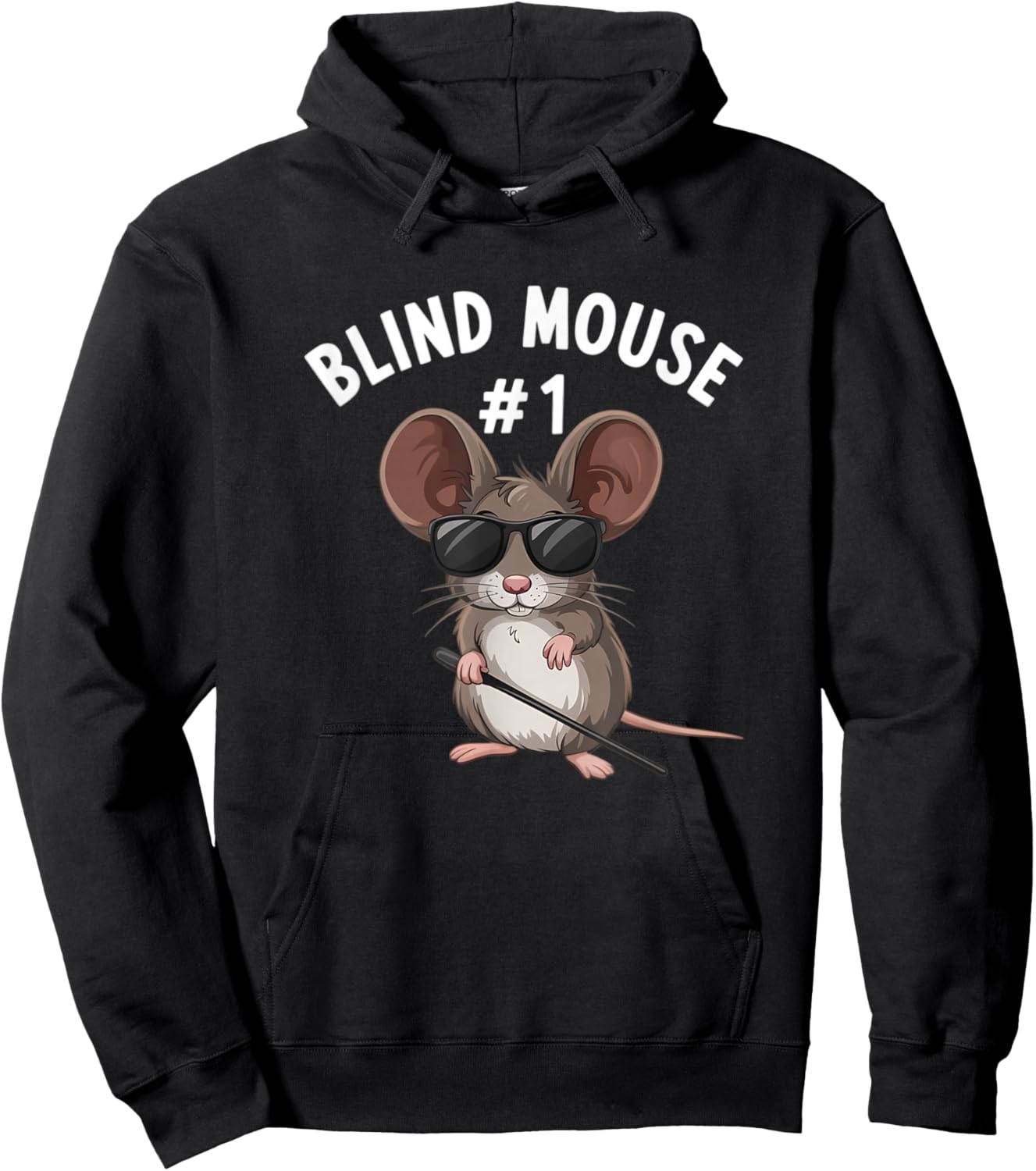 Blind Mouse 1 Three Blind Mice Halloween Costume Hoodie - Hoodie | Black