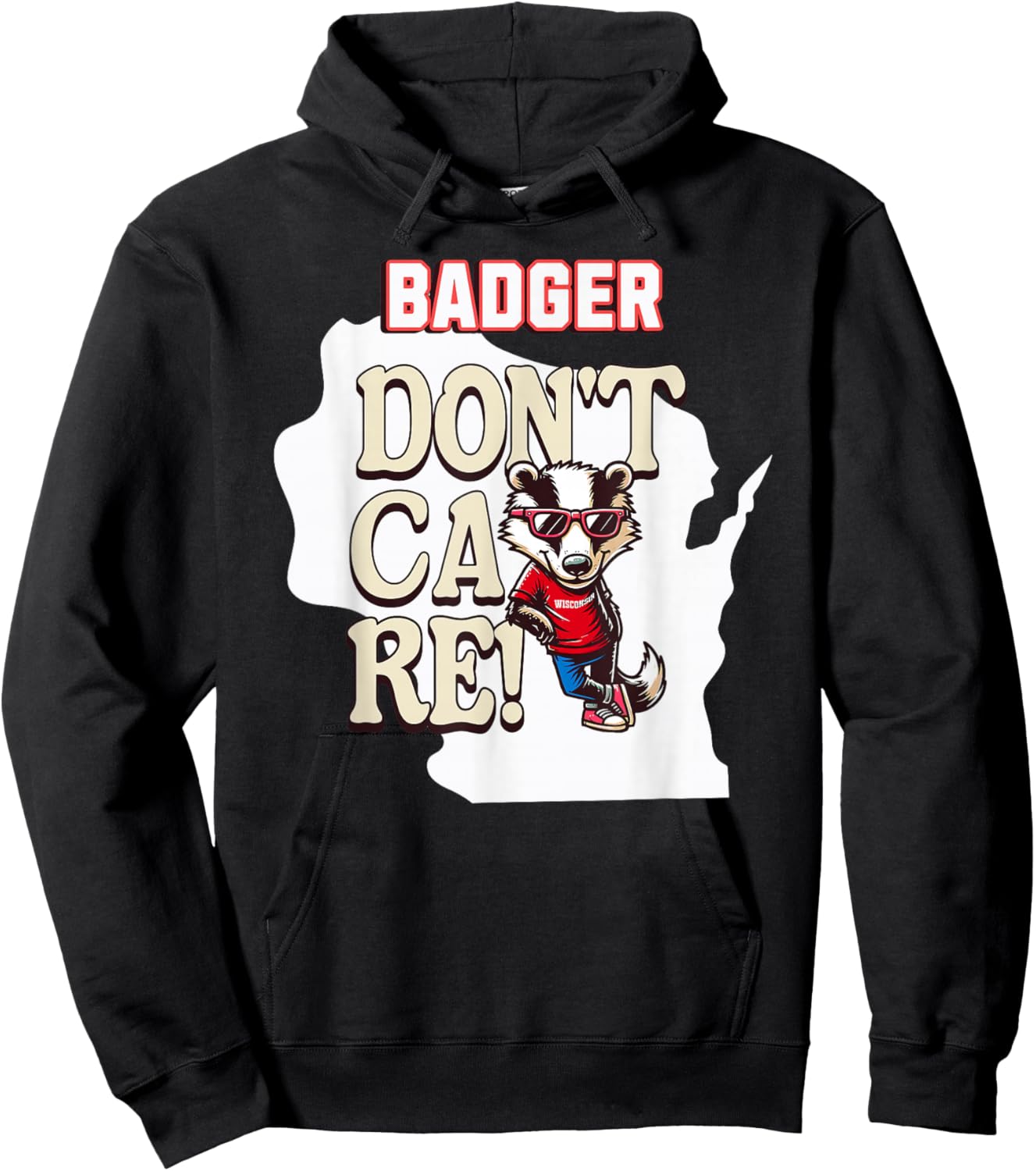 Badger Don't Care. Hoodie - Hoodie | Black
