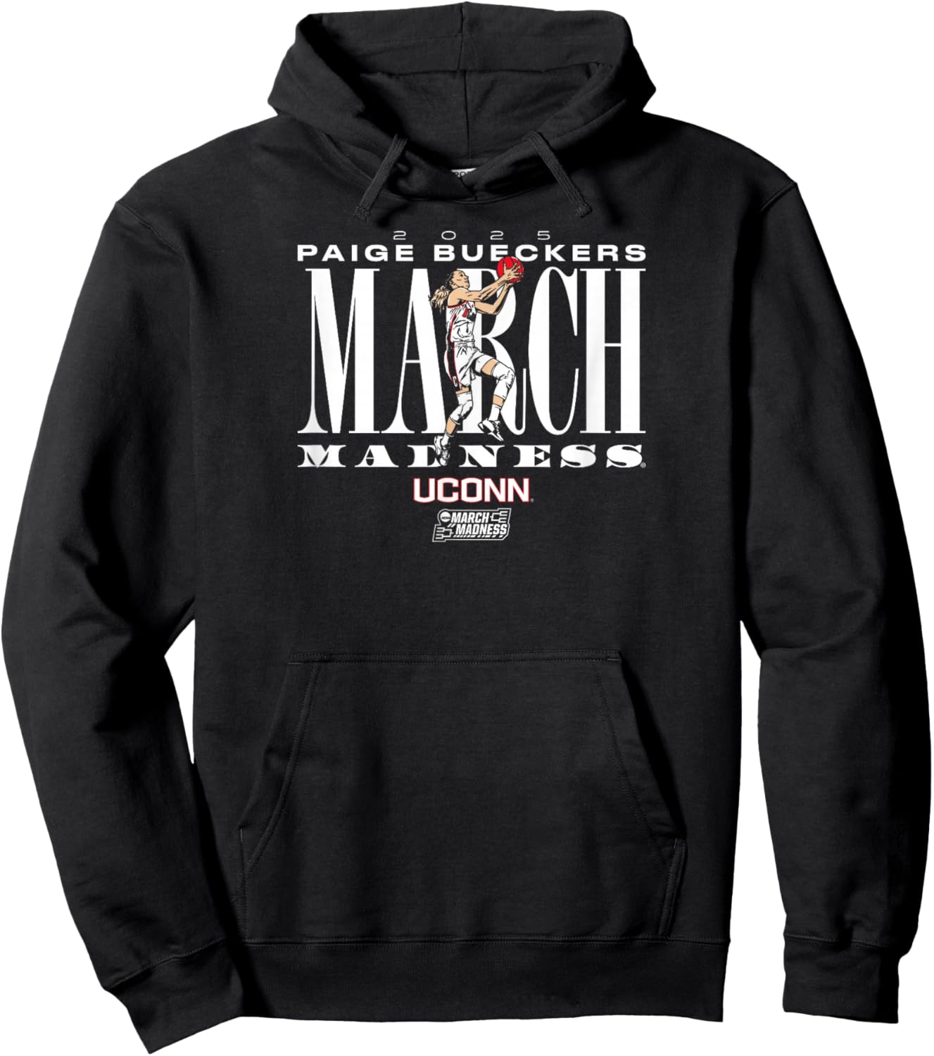 UConn Huskies Basketball: Paige Bueckers March Madness NCAA Hoodie - Hoodie | Black
