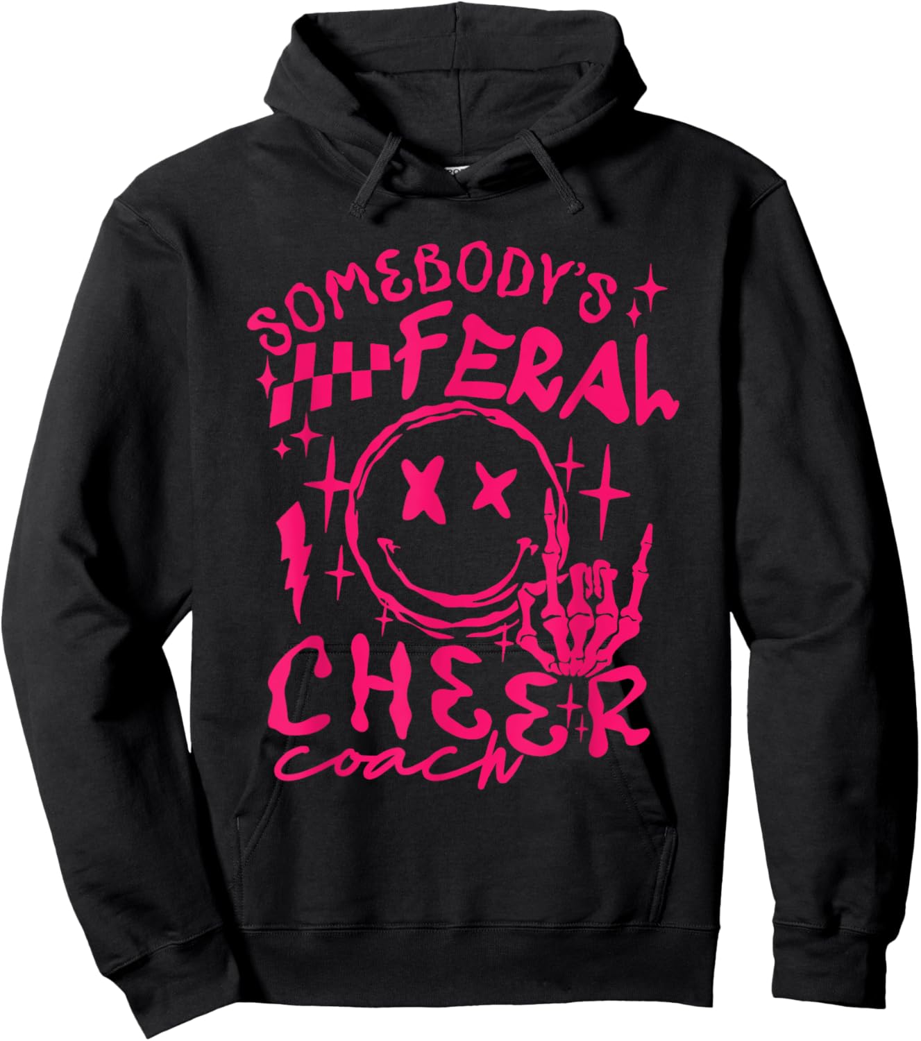 somebody's Feral Cheer Coach Hoodie - Hoodie | Black