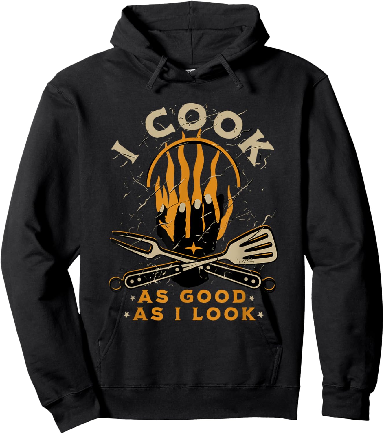 Funny Cook Cooking Chef - I Cook As Good As I Look Hoodie - Hoodie | Black