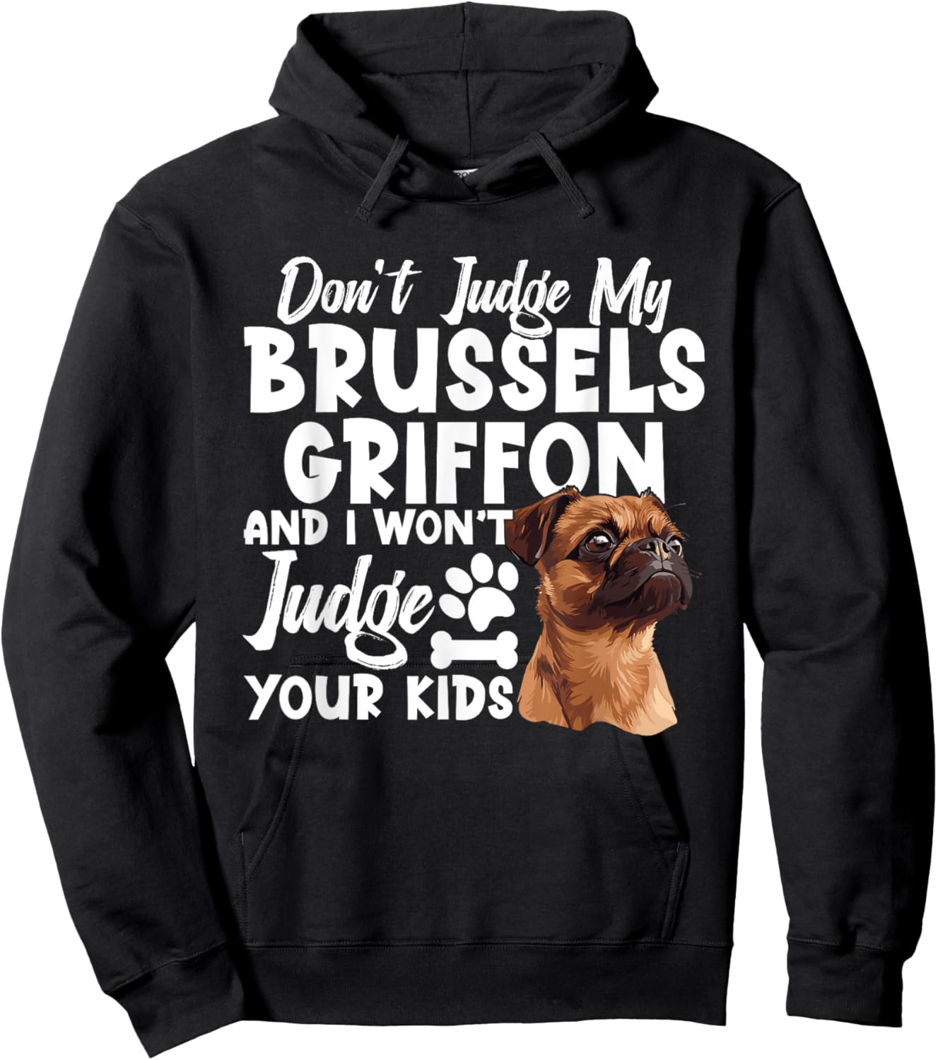 Brussels Griffon Pet Lover Dog Owner Brussels Griffon Hoodie - Hoodie | Black