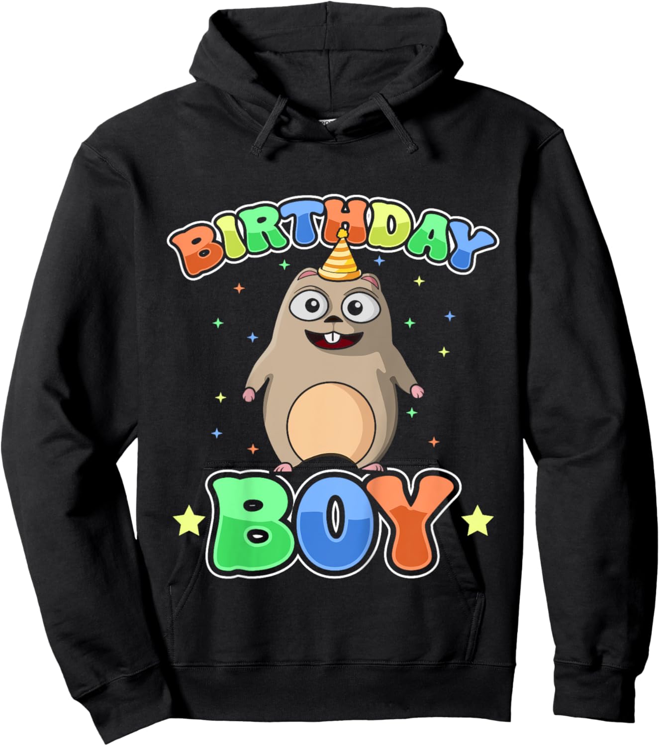 Kids Birthday Boy Lemming Outfit for Gamers and Animal Lovers Hoodie - Hoodie | Black