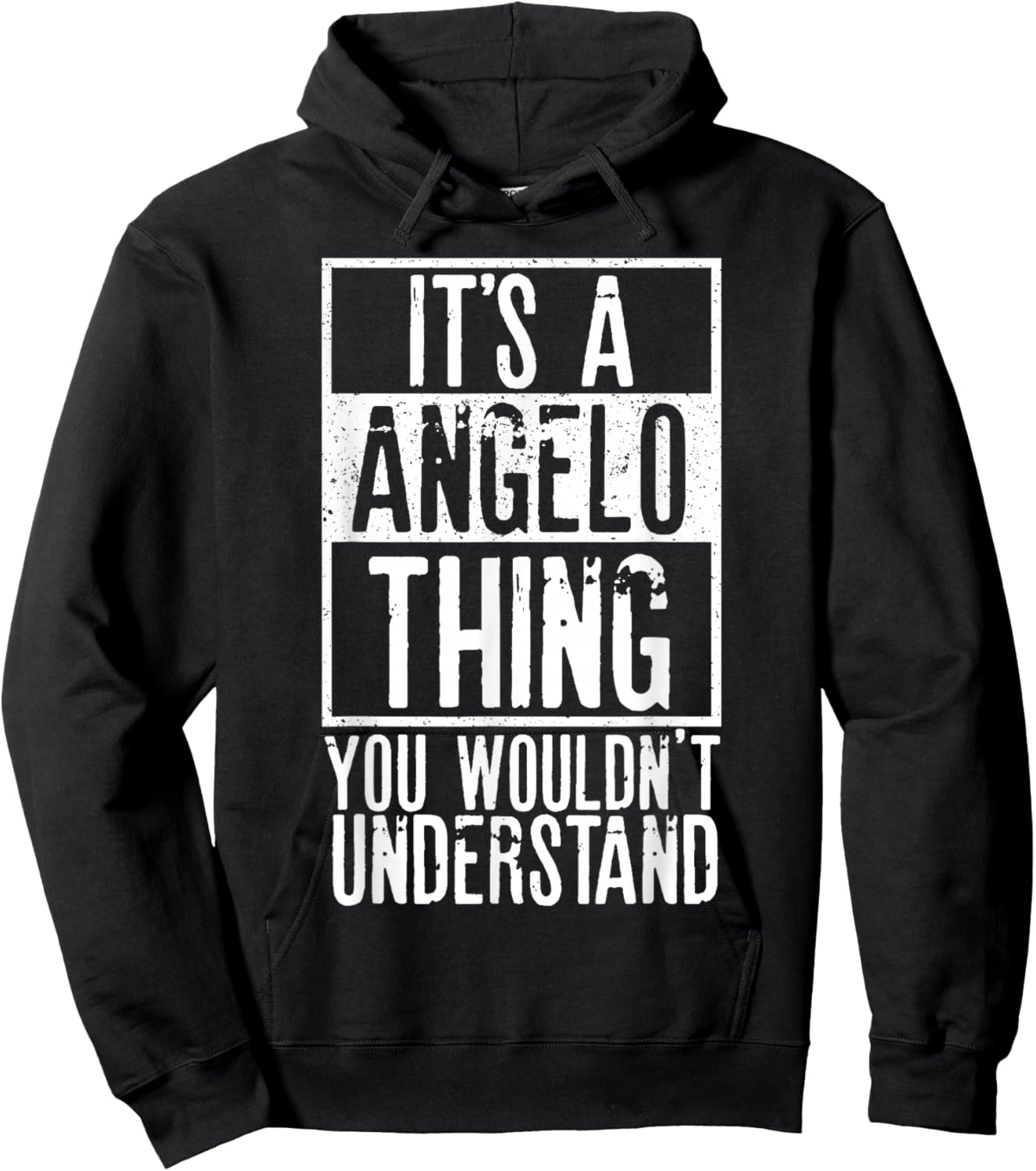 Its A Angelo Thing You Wouldnt Understand Hoodie - Hoodie | Black
