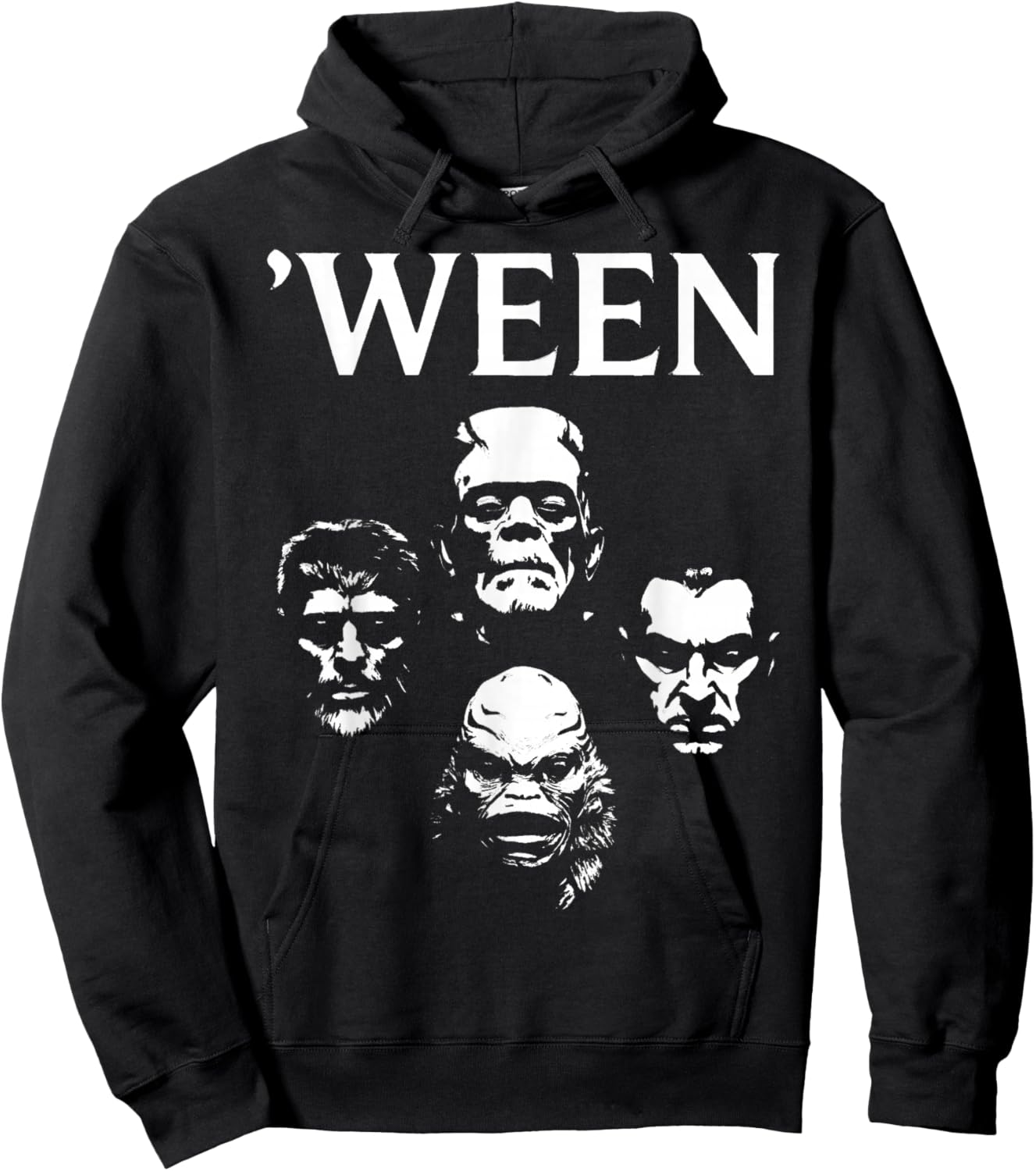 Horror Movie Halloween Classic Monster Costume Party Hoodie - Hoodie | Black