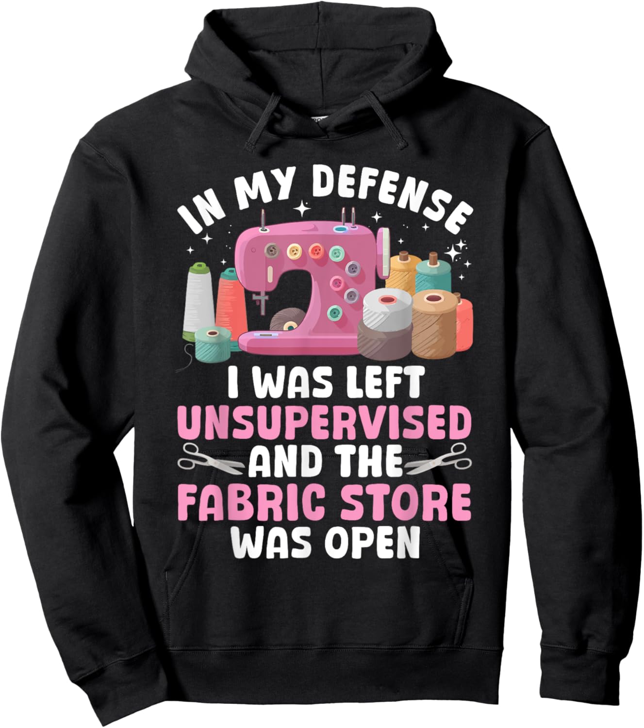 Funny Quilting Design Women Sewing Sew Quilter Sewer Hoodie - Hoodie | Black
