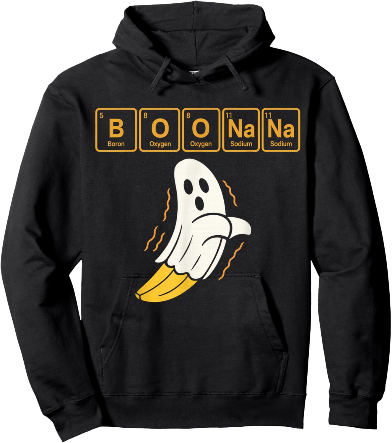 Chemistry Boonana Banana Ghost Cute Halloween Funny Teacher Hoodie - Hoodie | Black