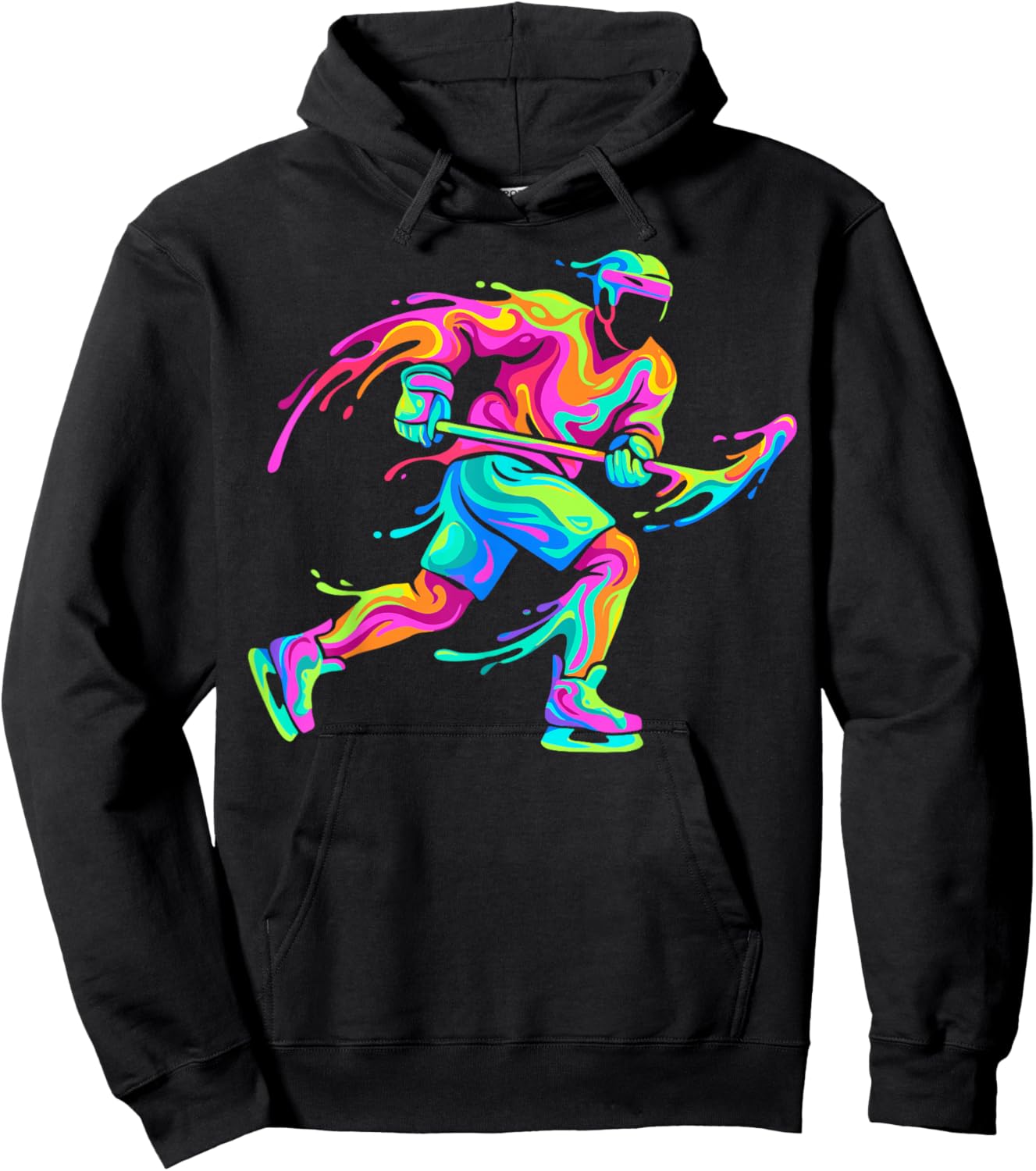 Hockey Player Man Child Boy Hoodie - Hoodie | Black