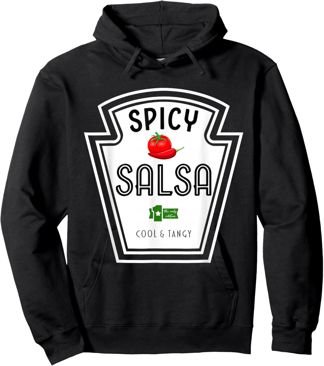 Spicy Salsa DIY Halloween Costume Group Condiments Hoodie - Hoodie | Black
