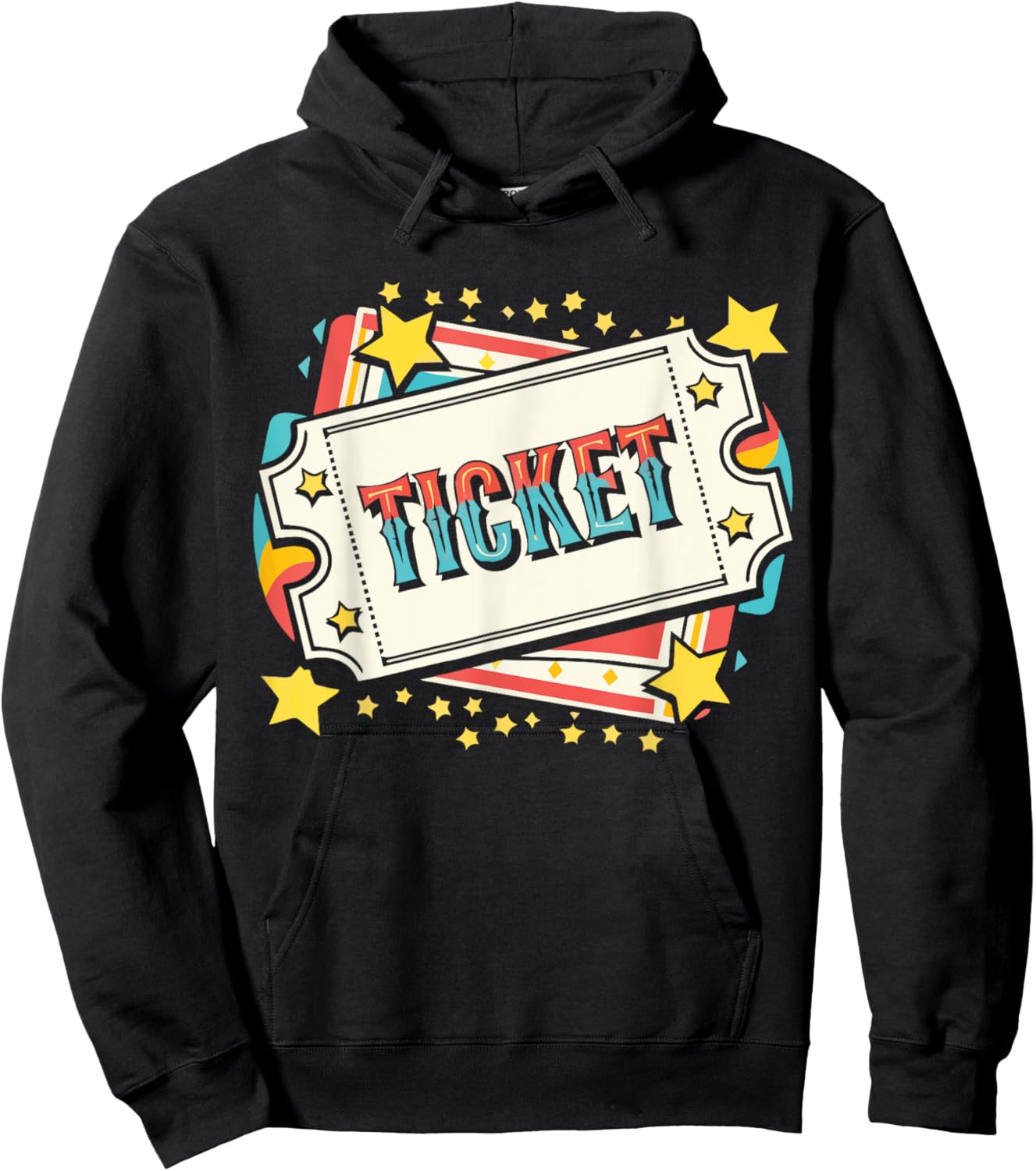 Ticket Seller Outfit Winning Ticket Costume Circus Ticket Hoodie - Hoodie | Black