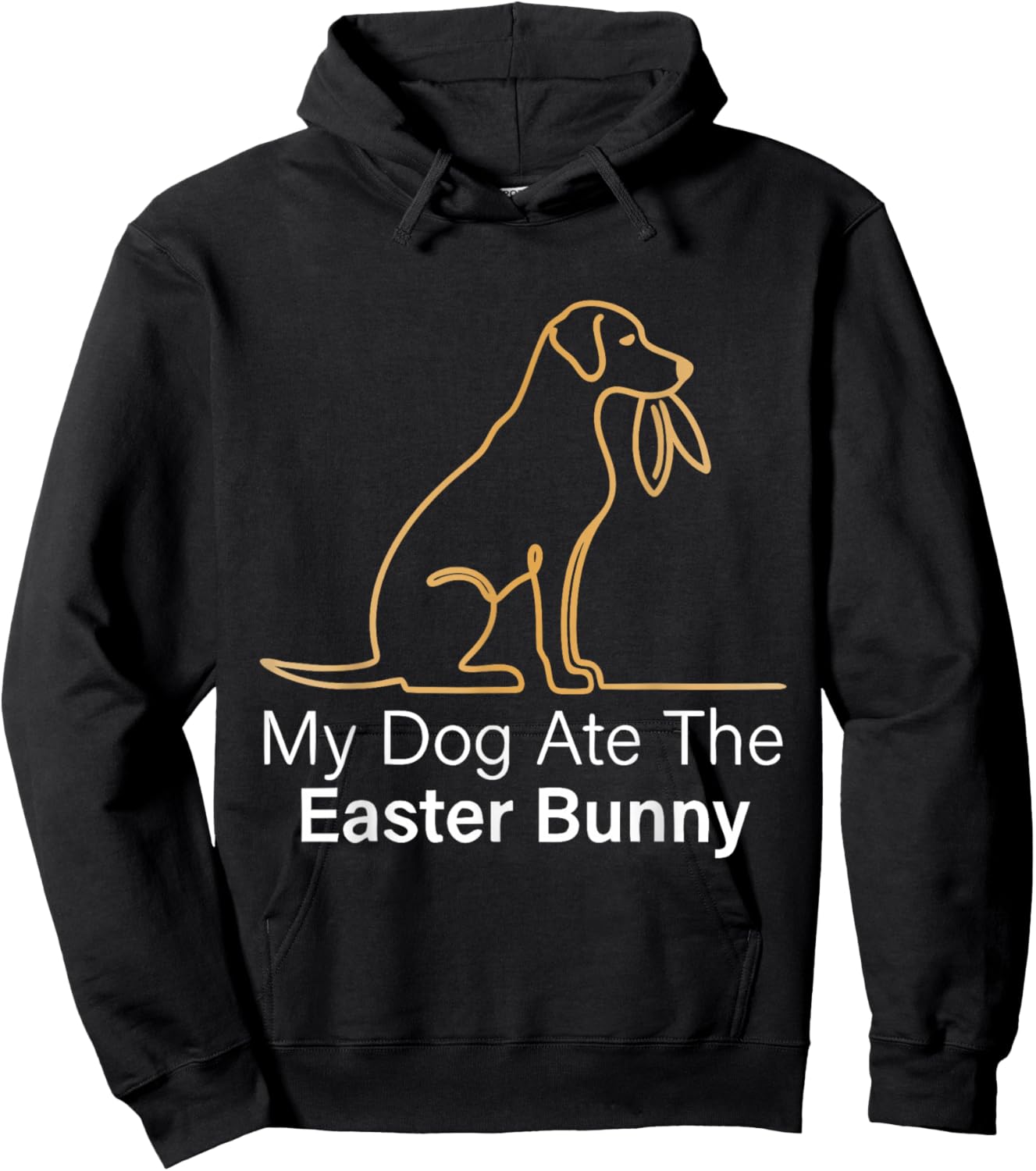 My Dog ate Easter Bunny Hund Osterhasen Lustiges Ostern Hoodie - Hoodie | Black