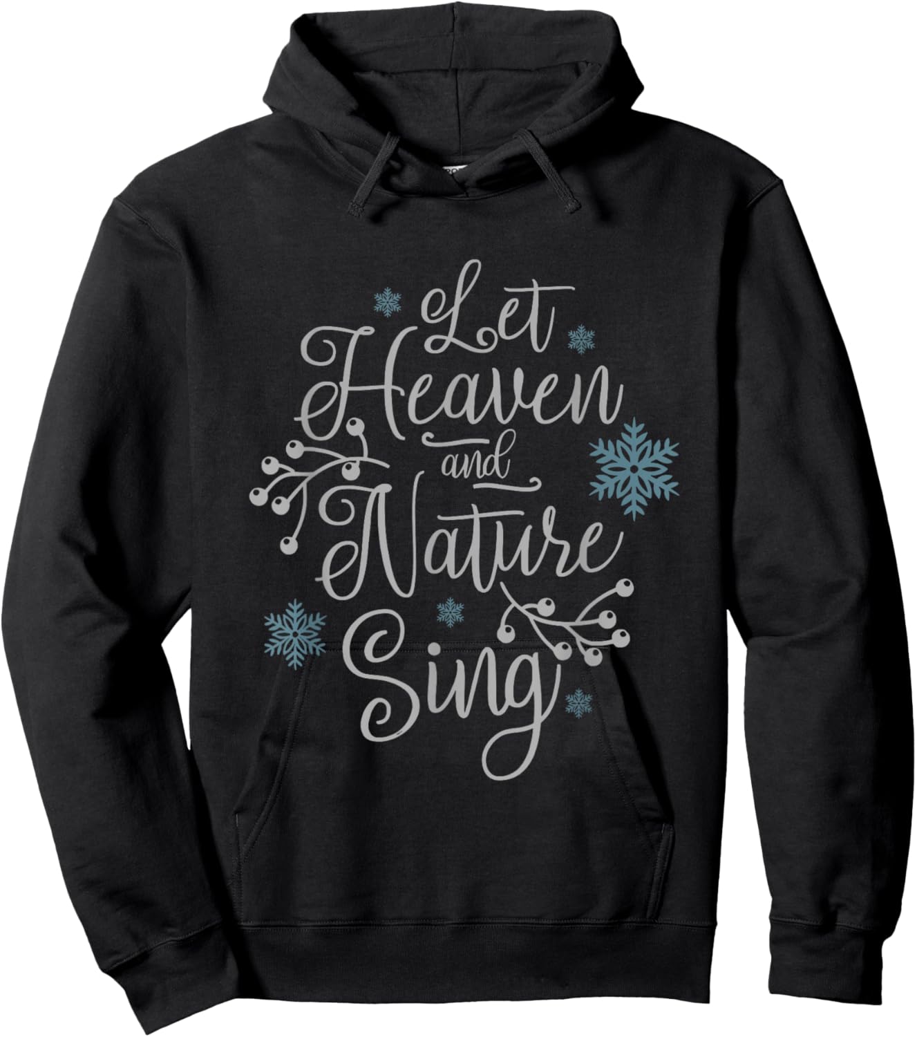 Let Heaven And Nature Sing Christmas Hoodie - Hoodie | Black
