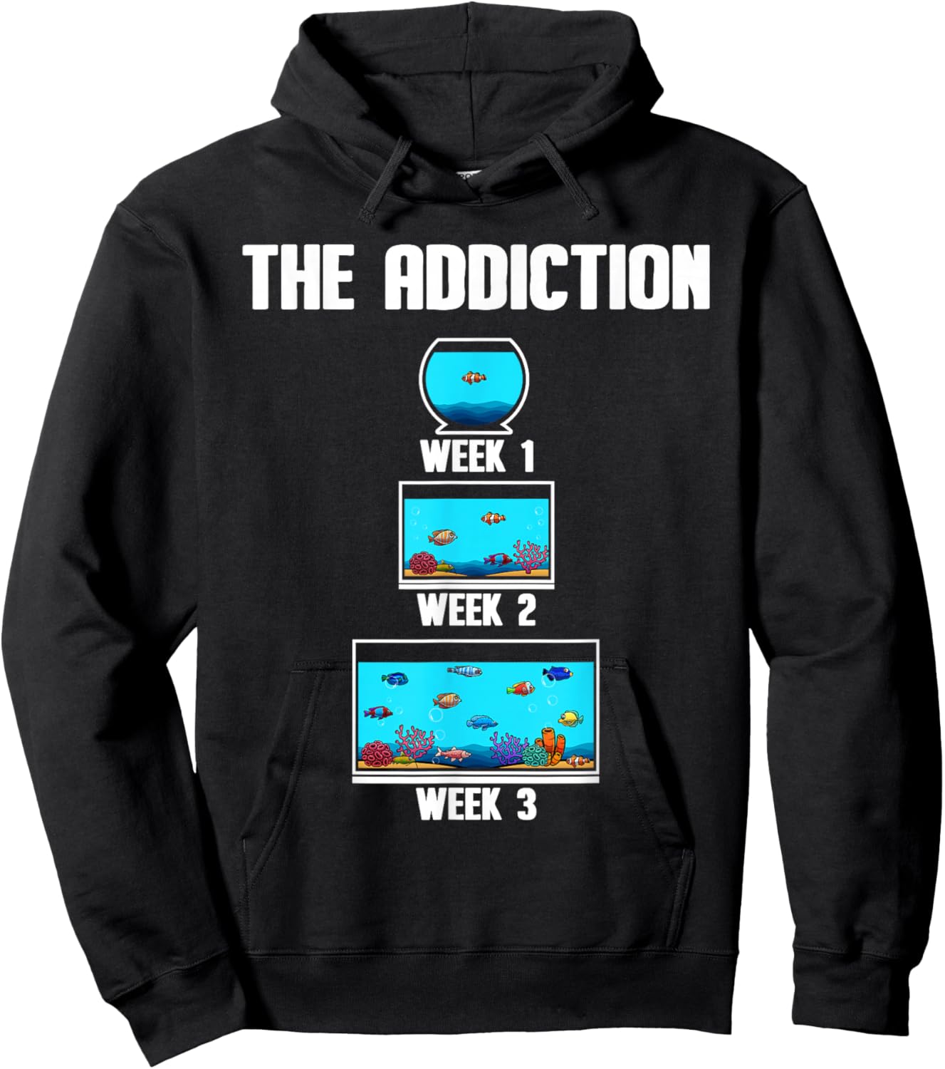 Best Aquarium Art Women Fish Tank Aquarium Lover Hoodie - Hoodie | Black