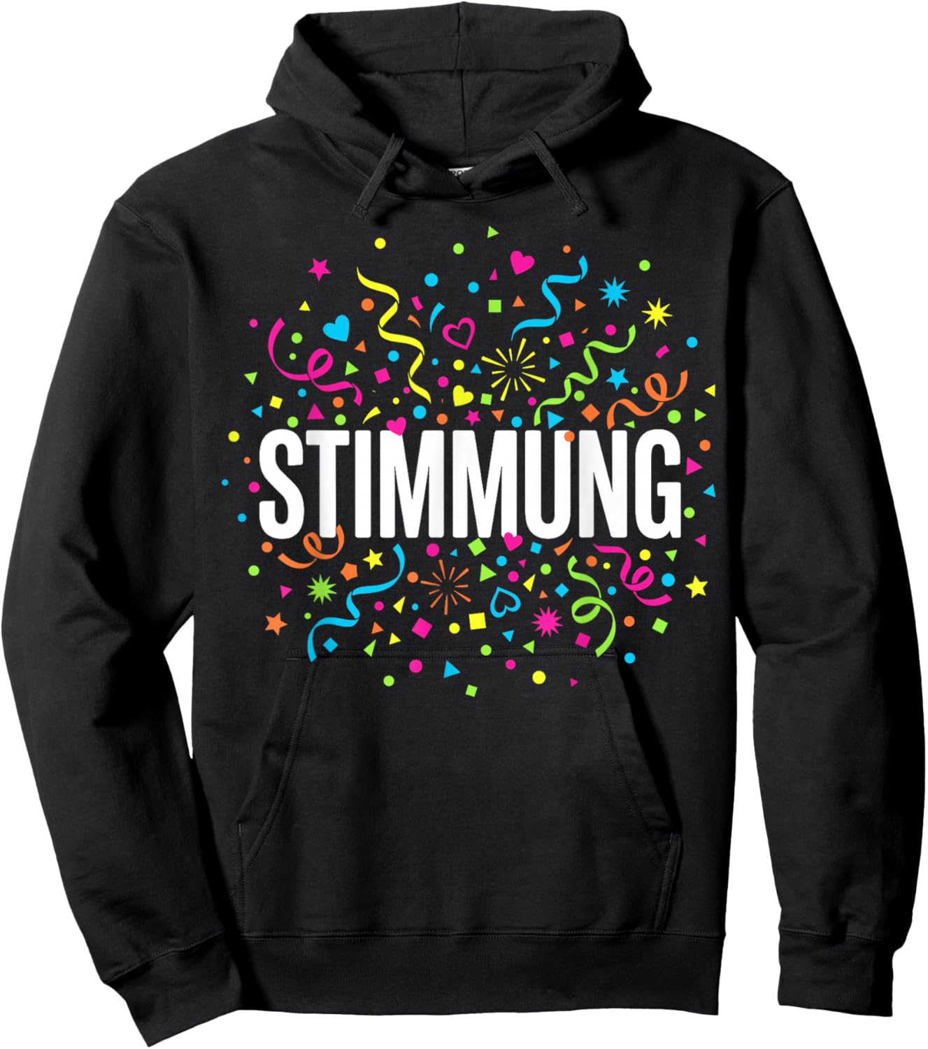 Cologne Carnival Confetti Mood Alaaf Hoodie - Hoodie | Black