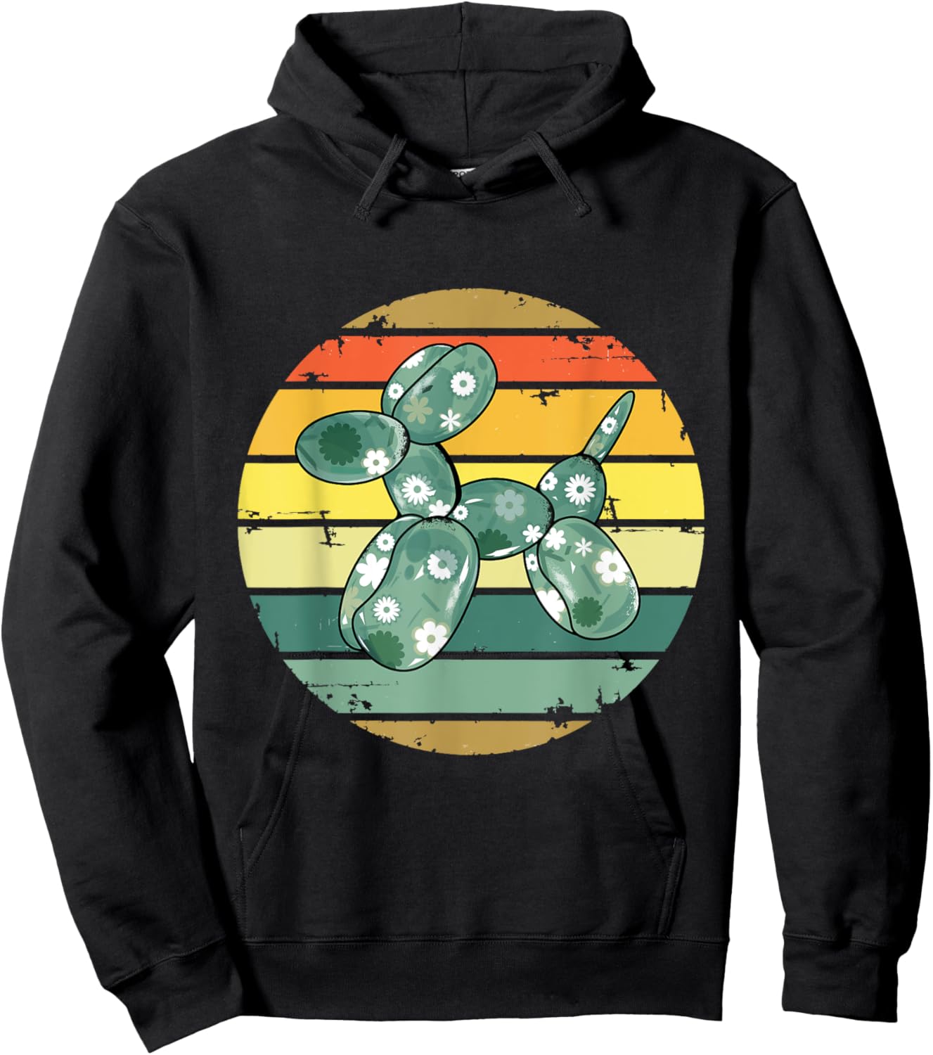 Vintage Balloon Dog Men Women Hoodie - Hoodie | Black
