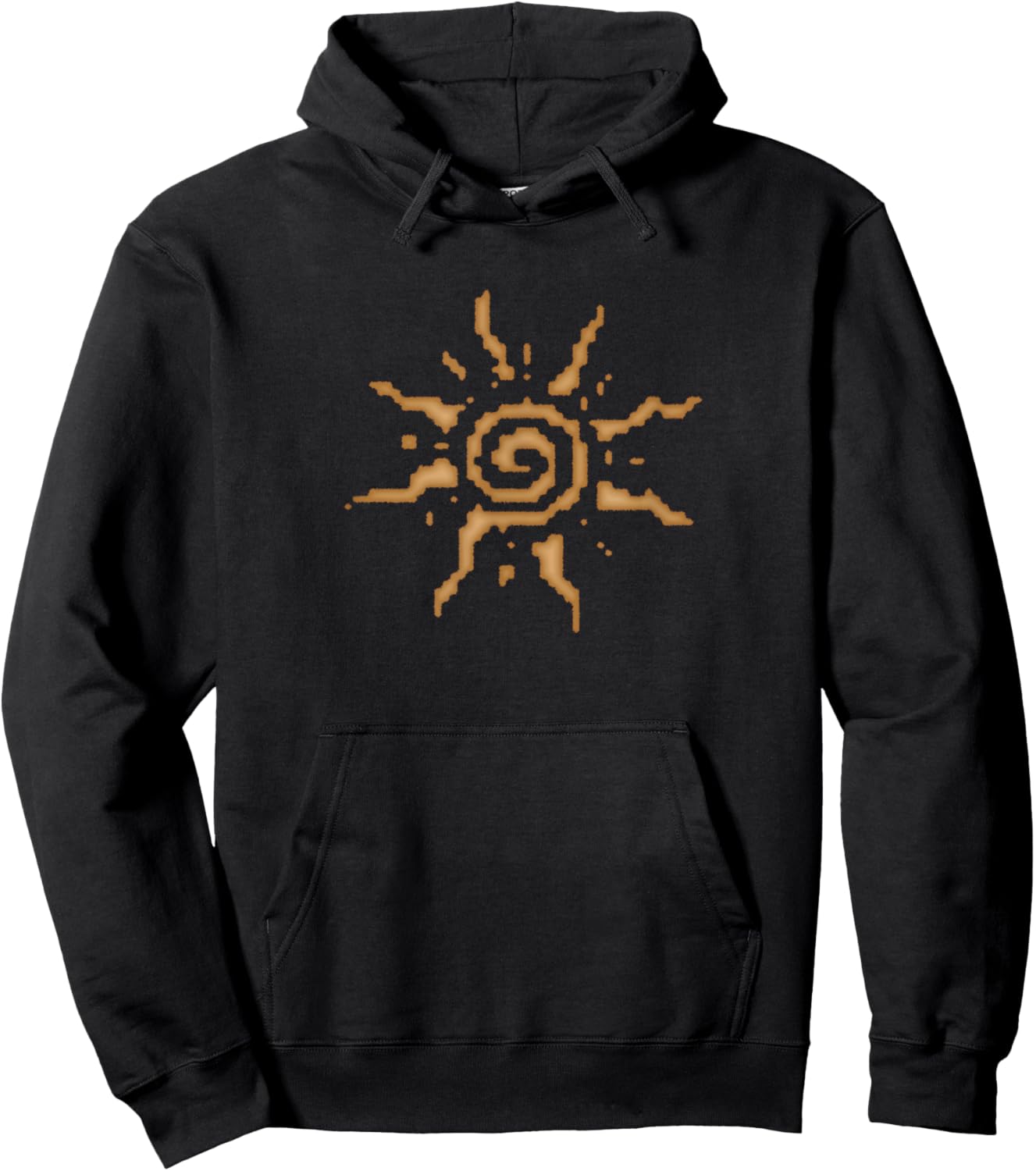 Spiral Sun Boho Hippie Fairy Grunge Goblin Vintage Graphic Hoodie - Hoodie | Black