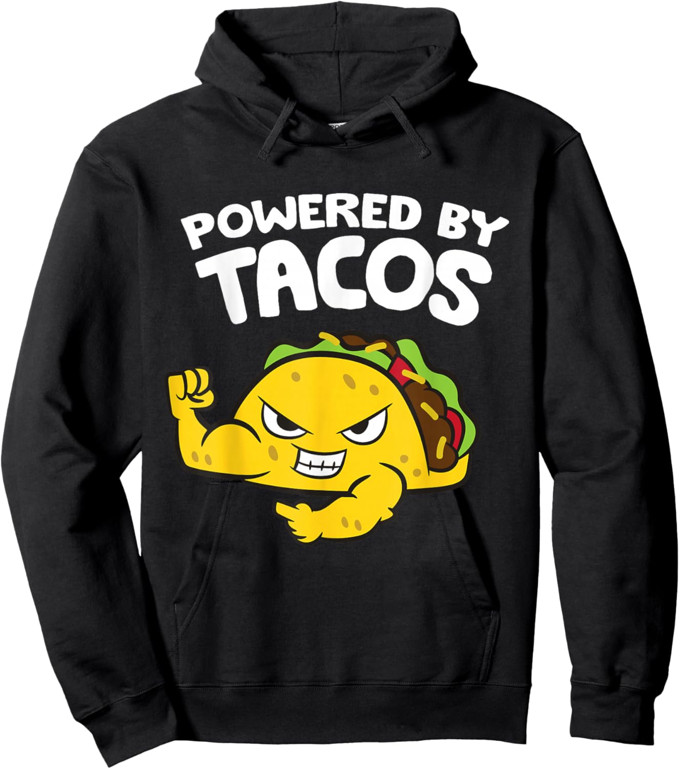 Powered By Tacos Hoodie - Hoodie | Black