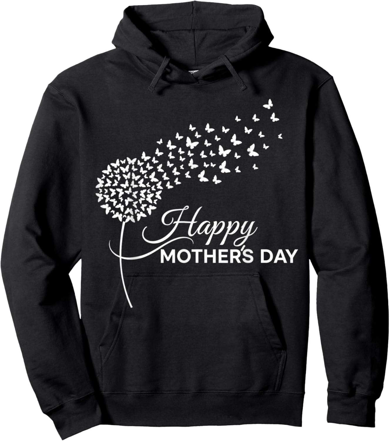 Mom Happy Mothers Day Hoodie - Hoodie | Black