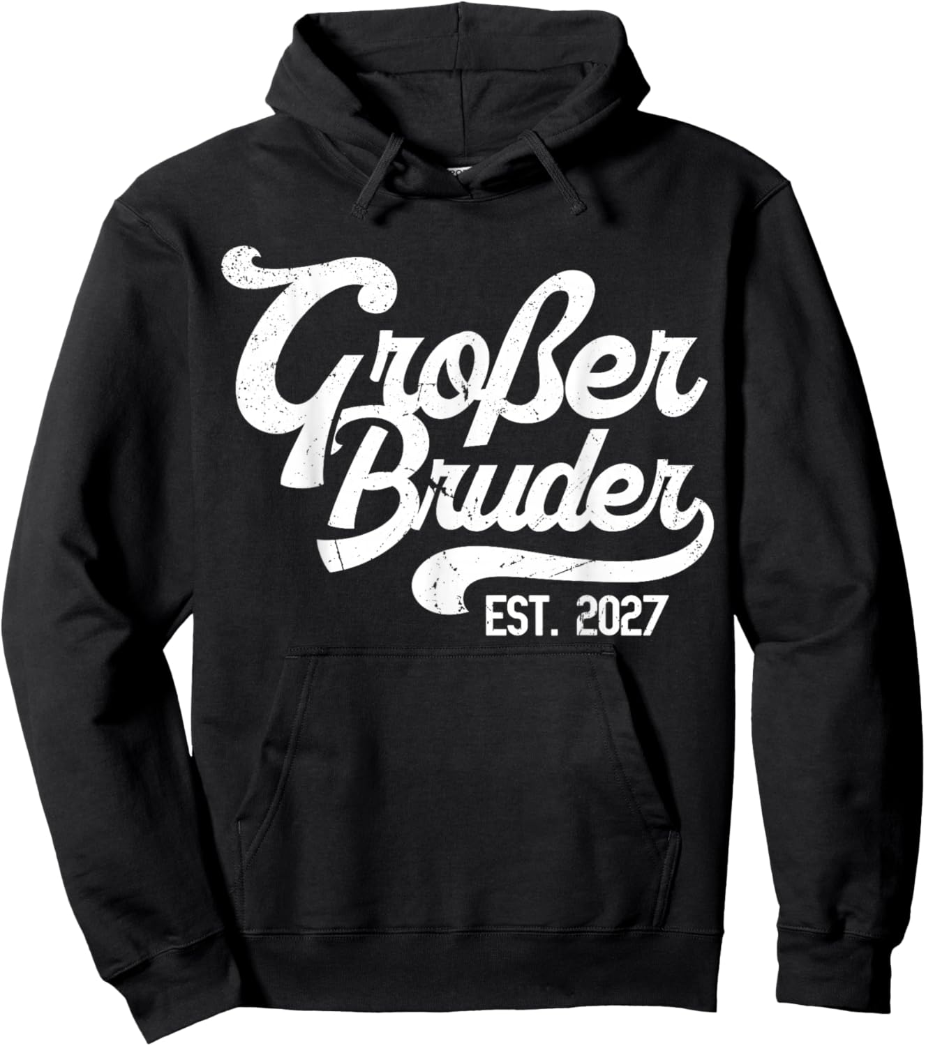 Großer Bruder 2027 Werdender Grosser Bruder Schwangerschaft Hoodie - Hoodie | Black
