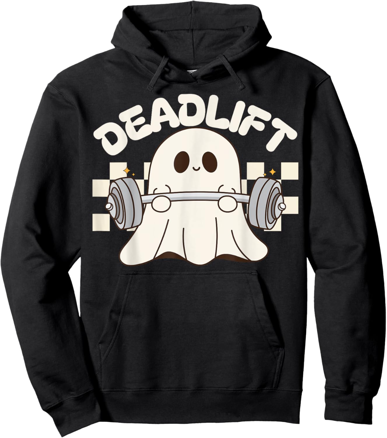 Dead Lift Funny Halloween Ghost Weight Lifting Workout GYM Hoodie - Hoodie | Black