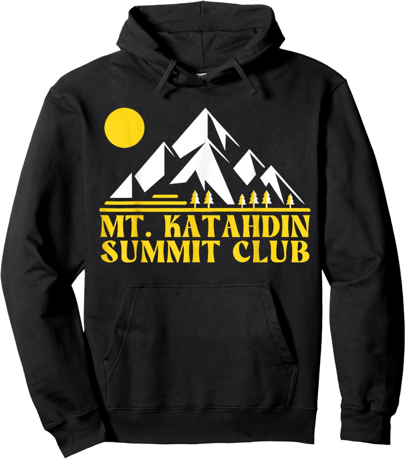 Mount Katahdin Summit Club, Mt Katahdin Hoodie - Hoodie | Black