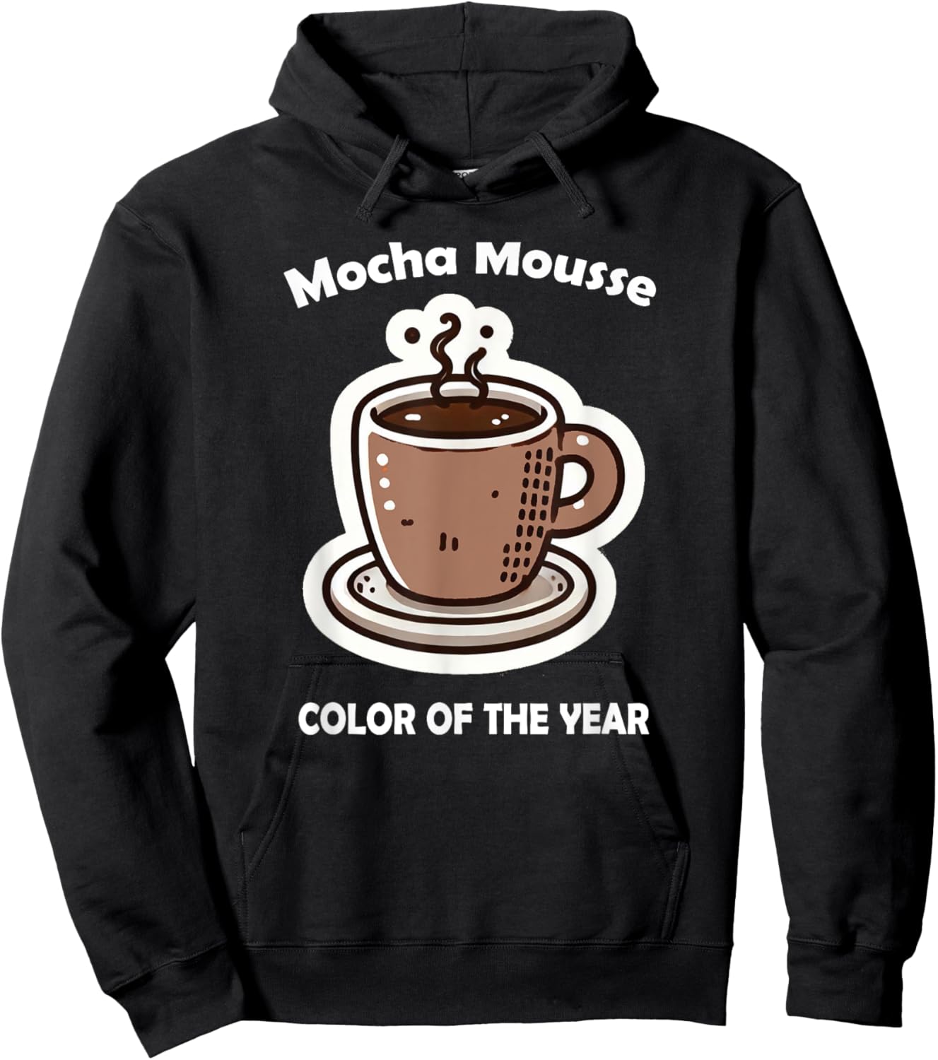 Color of the Year 2025 Mocha Mousse Coffee Hoodie - Hoodie | Black