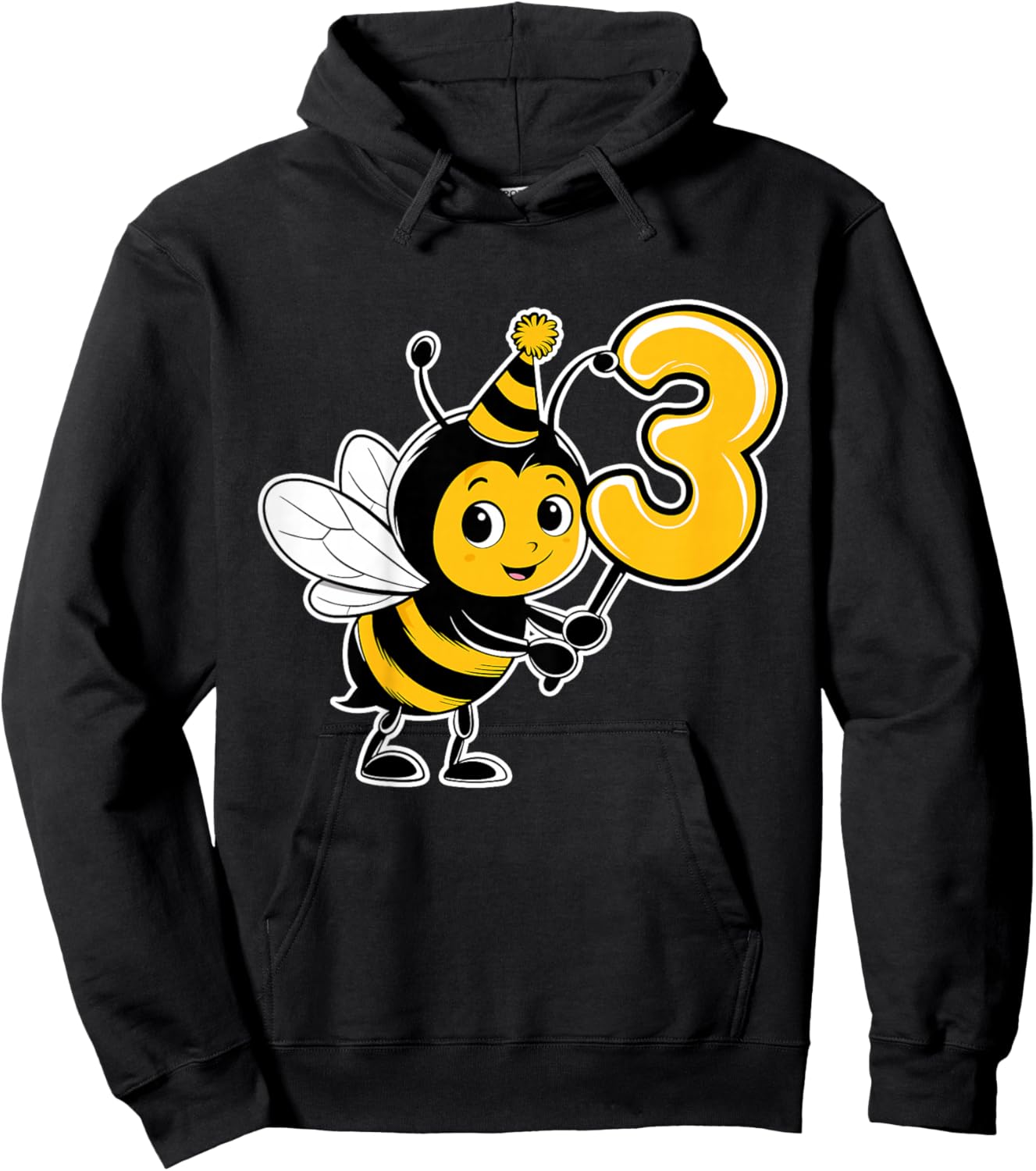 3rd Birthday Bumblebee Kids Hoodie - Hoodie | Black